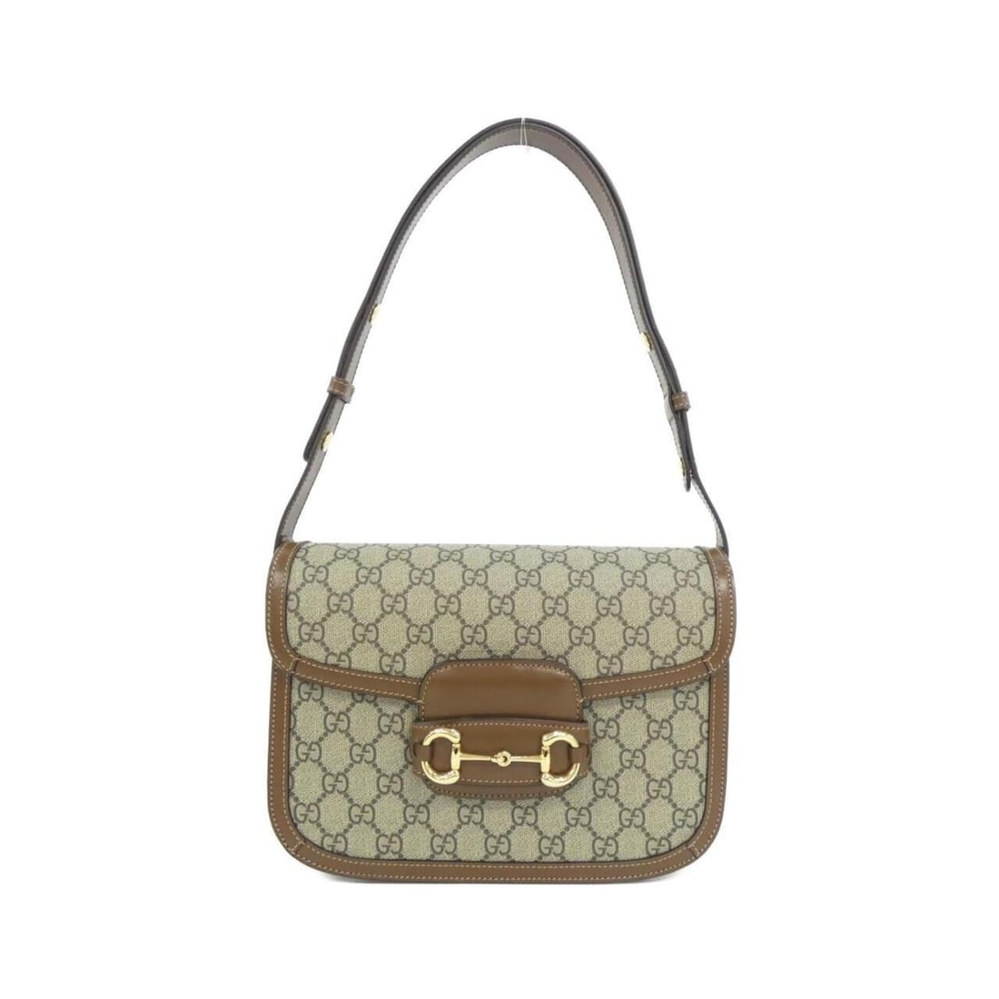 Gucci HORSEBIT 1955 602204 92TCG Shoulder Bag: --- Catalog ---Category: SizeSize (HxWxD): 18cm x 25cm x 8cm / 7.08'' x 9.84'' x 3.14''Category: DesignType: Shoulder bagColor: Beige, BrownGender: Men,WomenMaterial: GG Supreme , Canvas Hardware Colo