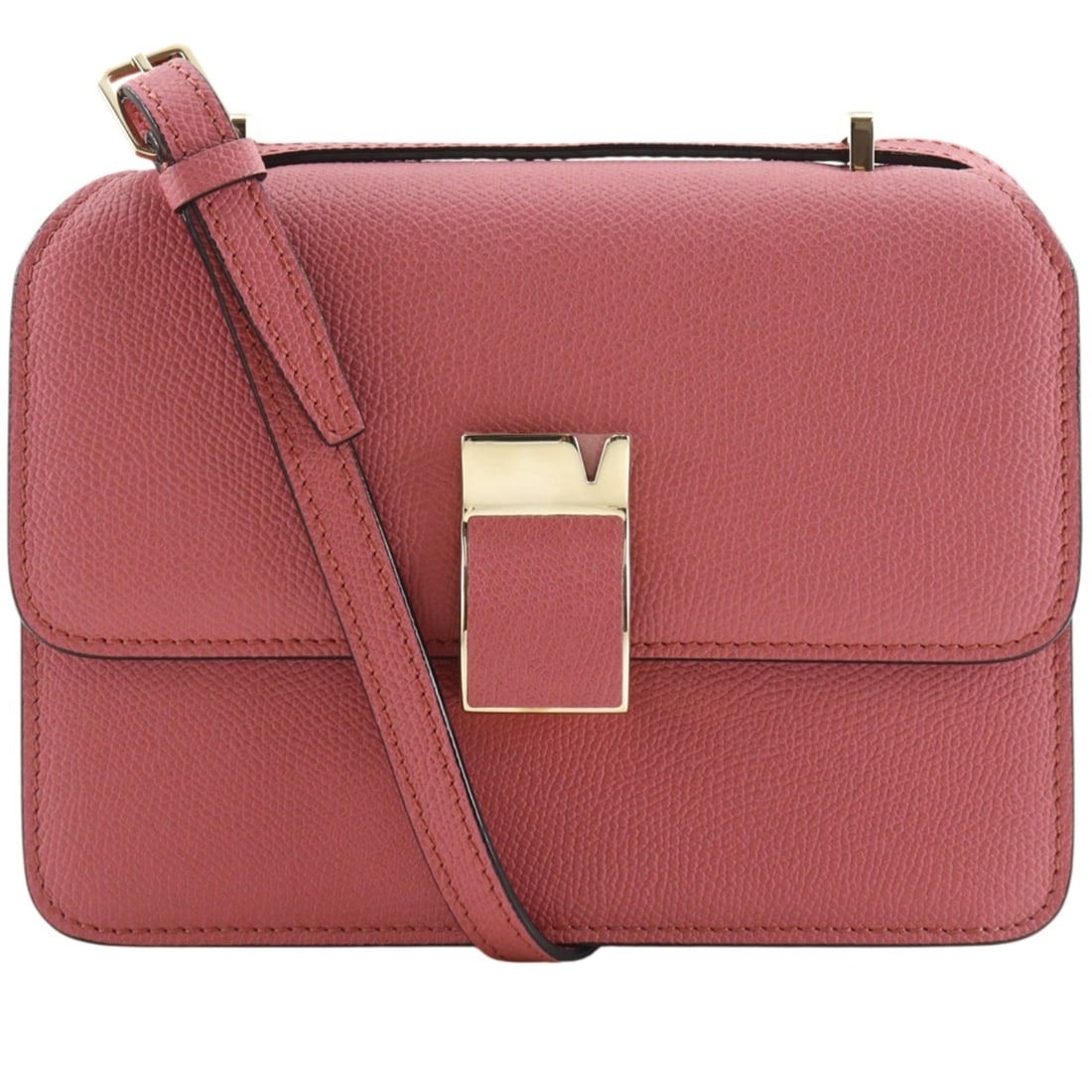 Valextra Noro Small Shoulder Bag, Leather, Pink, N568253, Flap, Women's: --- Catalog ---Category: SizeSize (HxWxD): 14cm x 19cm x 6cm / 5.51'' x 7.48'' x 2.36''Category: DesignType: Shoulder bagColor: PinkGender: WomenMaterial: Leather Category: GeneralBrand: Valextra--- I