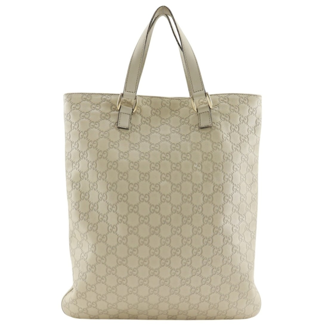 Gucci GUCCI Tote Bag Handbag 272347 Shima Leather Off-White A4 Magnetic Closure Unisex: --- Catalog ---Category: SizeSize (HxWxD): 39cm x 34cm x 2cm / 15.35'' x 13.38'' x 0.78''Category: DesignType: Handbag, Tote bagColor: Off-whiteGender: Women,MenMaterial: Leather Category: GeneralMPN: