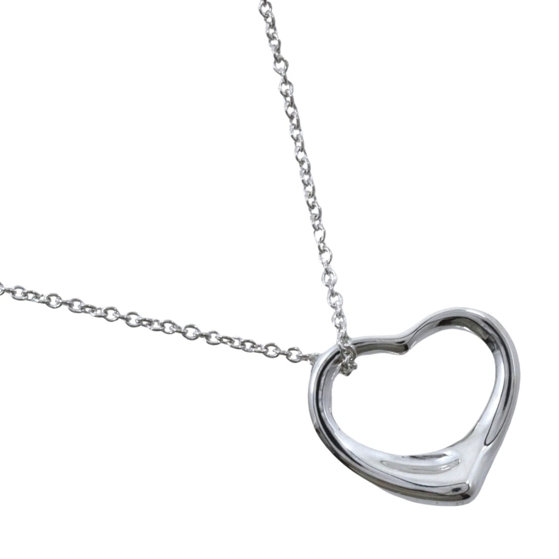 Tiffany & Co. Orpin Heart Necklace, designed by Elsa Peretti, 925 Sterling Silver, approx. 2.7g, for (1 of 12)