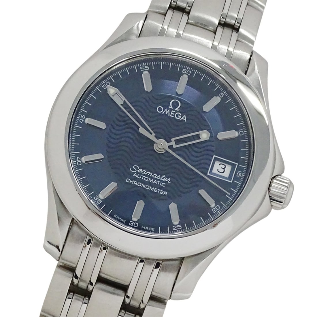 Omega Seamaster 2501.81 Men's Watch, Brand Name, Date, Automatic Movement, Stainless Steel (SS),: --- Catalog ---Category: SizeWrist Size: 19.5cm / 7.67''Case Diameter: 36mm / 1.42''Category: DesignType: WristwatchGender: MenColor (Dial): NavyMaterial (Band): Stainless steelMaterial (Case): Stainl