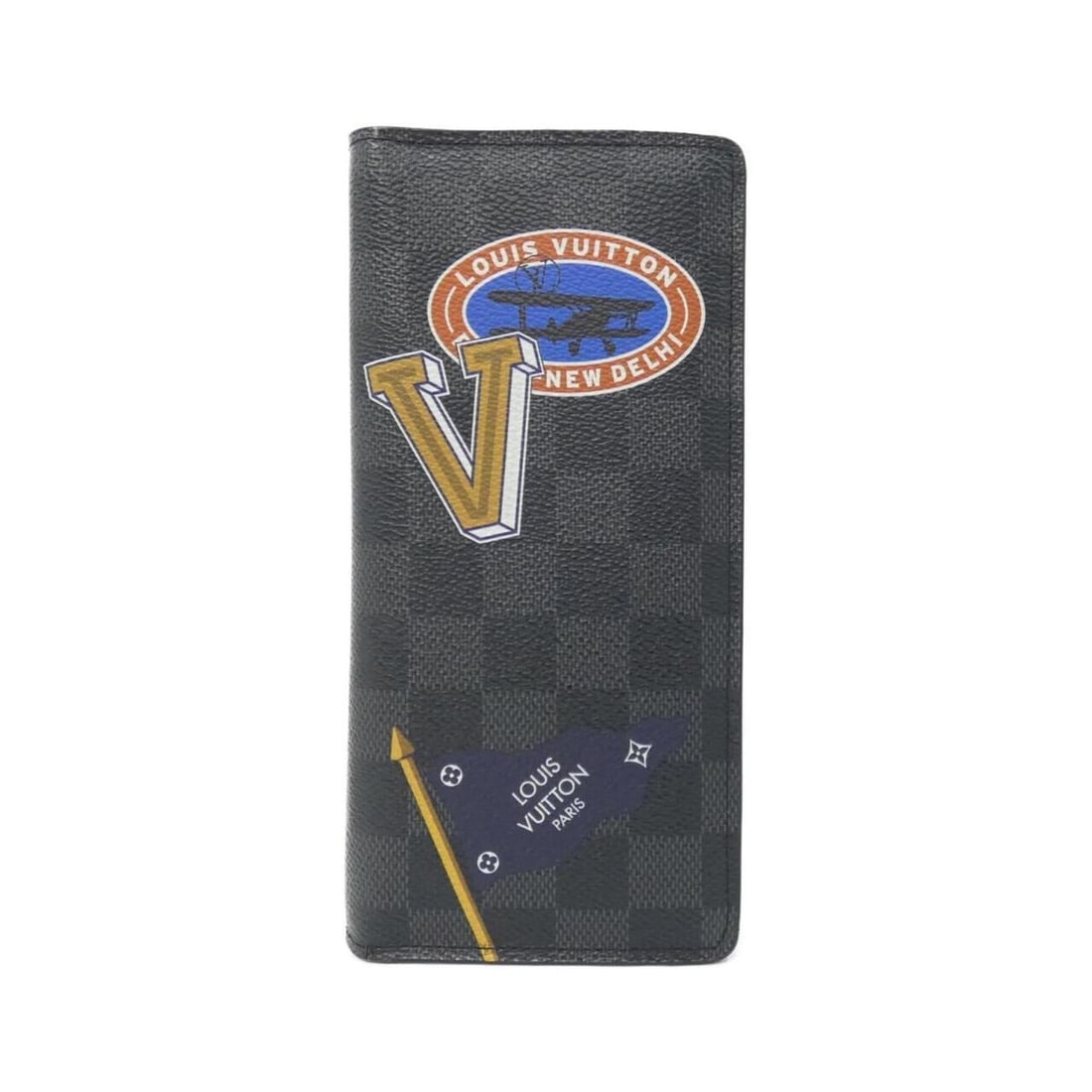 Louis Vuitton Damier Graphite (LV League) Portefeuille Brazza N64438 Wallet: --- Catalog ---Category: SizeSize (HxWxD): 19cm x 10cm x 2cm / 7.48'' x 3.93'' x 0.78''Category: DesignType: Long wallet (bi-fold)Color: GraphiteGender: MenMaterial: Coated canvas Category: GeneralLin