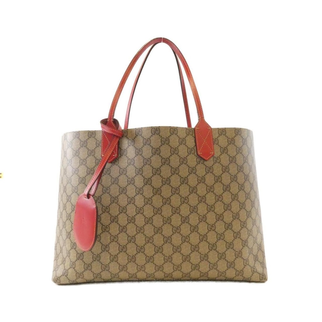 Gucci 368568 A9810 Handbag: --- Catalog ---Category: SizeSize (HxWxD): 27cm x 37cm x 12cm / 10.62'' x 14.56'' x 4.72''Category: DesignType: HandbagColor: Beige, Red colorGender: WomenMaterial: Leather Category: GeneralMPN: