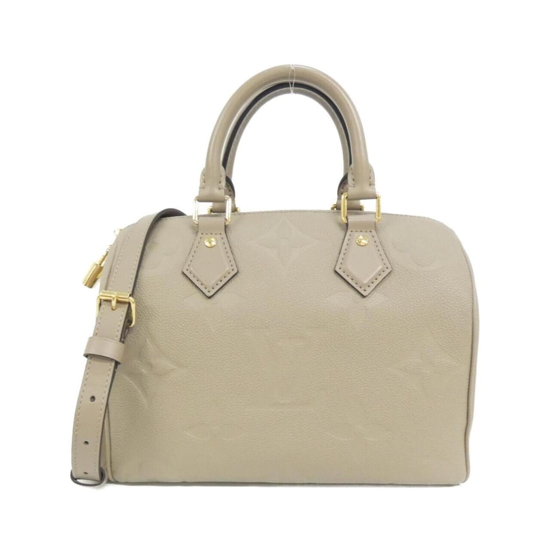 Louis Vuitton Monogram Empreinte Speedy Bandoulière 25cm M59273 Boston Bag: --- Catalog ---Category: SizeSize (HxWxD): 19cm x 25cm x 15cm / 7.48'' x 9.84'' x 5.9''Category: DesignType: Boston bagColor: TourterelleGender: WomenMaterial: Leather Hardware Color: GoldLeather/Fur 