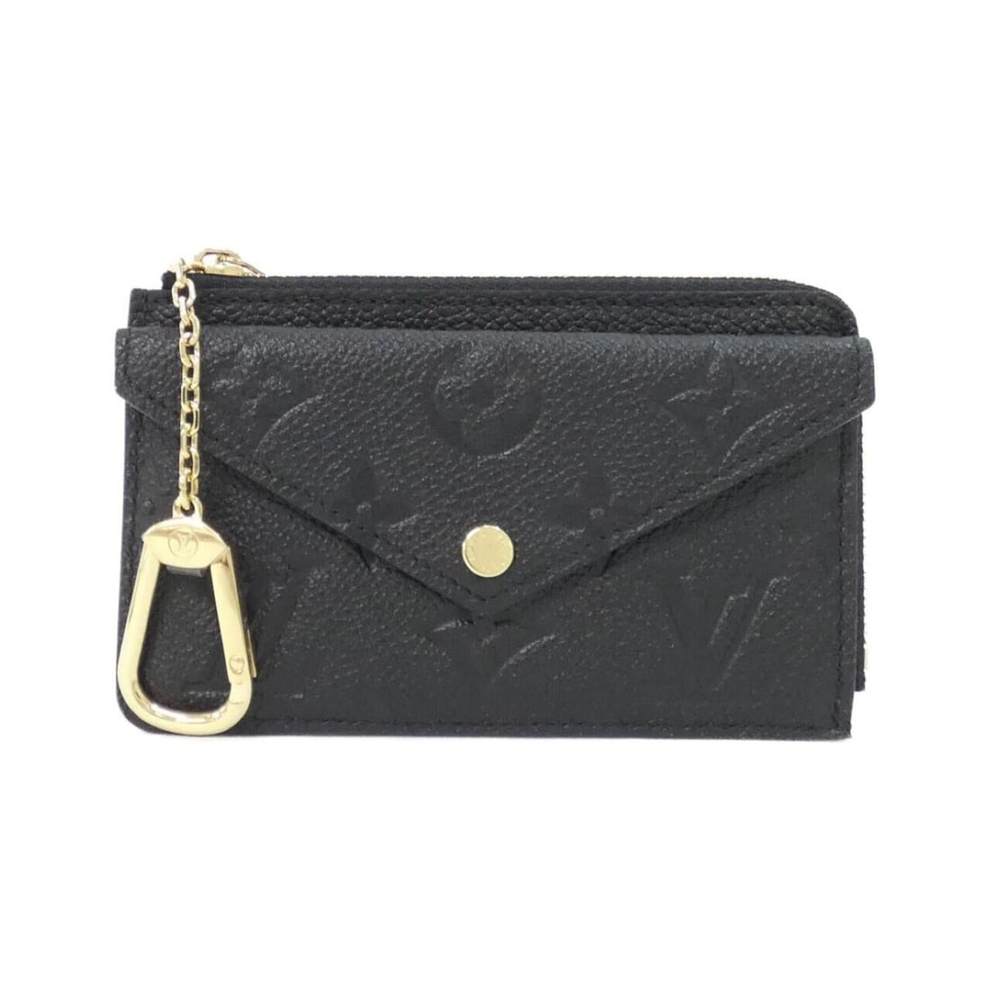 Louis Vuitton Monogram Empreinte Porte Cartes Rect Verso M69421 Wallet/Coin Case: --- Catalog ---Category: SizeSize (HxWxD): 9cm x 13cm x 1cm / 3.54'' x 5.11'' x 0.39''Category: DesignType: Coin purse/coin caseColor: BlackGender: WomenMaterial: Leather Leather/Fur Type: Calf leathe