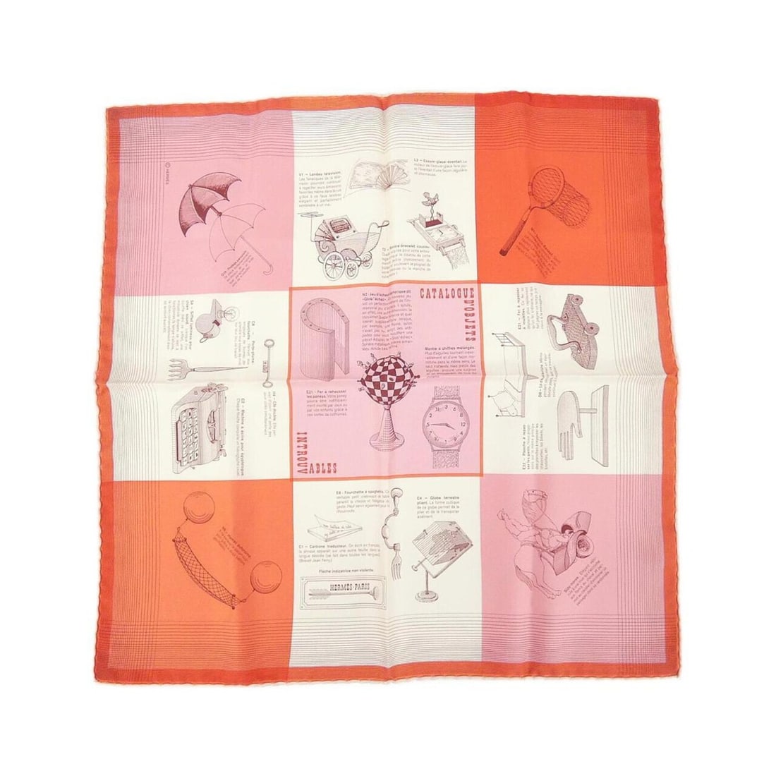 Hermes Hermès Gavroche Petit Scarf: --- Catalog ---Category: SizeSize (LxW): 45cm x 45cm / 17.71'' x 17.71''Category: DesignType: ScarfGender: WomenMaterial: Silk Category: GeneralBrand: Hermes--- Item List ---Section: ConditionRanking:
