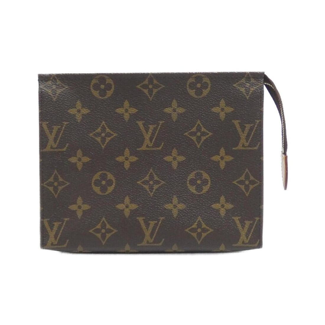 Louis Vuitton Monogram Pochette Toilette 19cm M47544 Handbag Pouch: --- Catalog ---Category: SizeSize (HxWxD): 15cm x 19cm x 5cm / 5.9'' x 7.48'' x 1.96''Category: DesignType: Handbag, PouchColor: MarronGender: WomenMaterial: Coated canvas Hardware Color:
