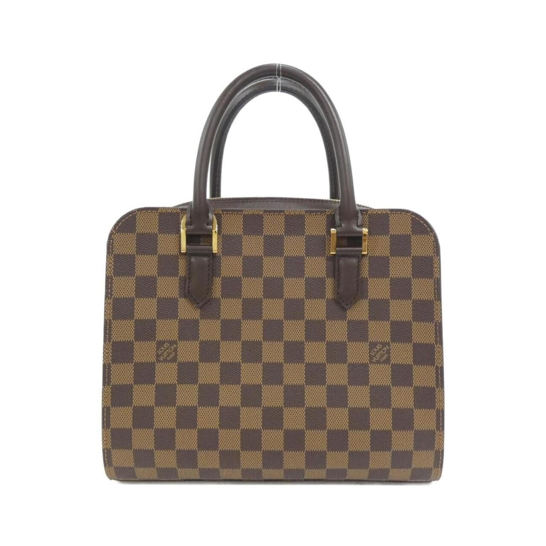 Louis Vuitton Damier Triana N51155 Handbag: --- Catalog ---Category: SizeSize (HxWxD): 23cm x 26cm x 13cm / 9.05'' x 10.23'' x 5.11''Category: DesignType: HandbagColor: EbeneGender: WomenMaterial: Coated canvas Hardware Color: GoldCategory: