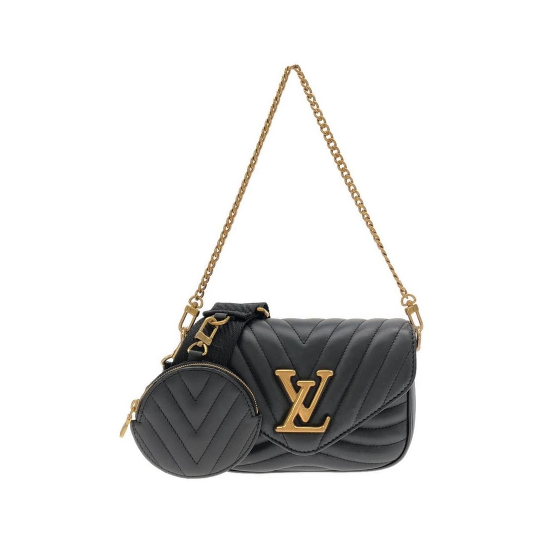 Louis Vuitton Multi Pochette M56461 Shoulder Bag: --- Catalog ---Category: SizeSize (HxWxD): 13cm x 18cm x 5cm / 5.11'' x 7.08'' x 1.96''Category: DesignType: Pochette, Shoulder bagColor: BlackGender: Men,WomenMaterial: Leather Hardware Color: GoldLe
