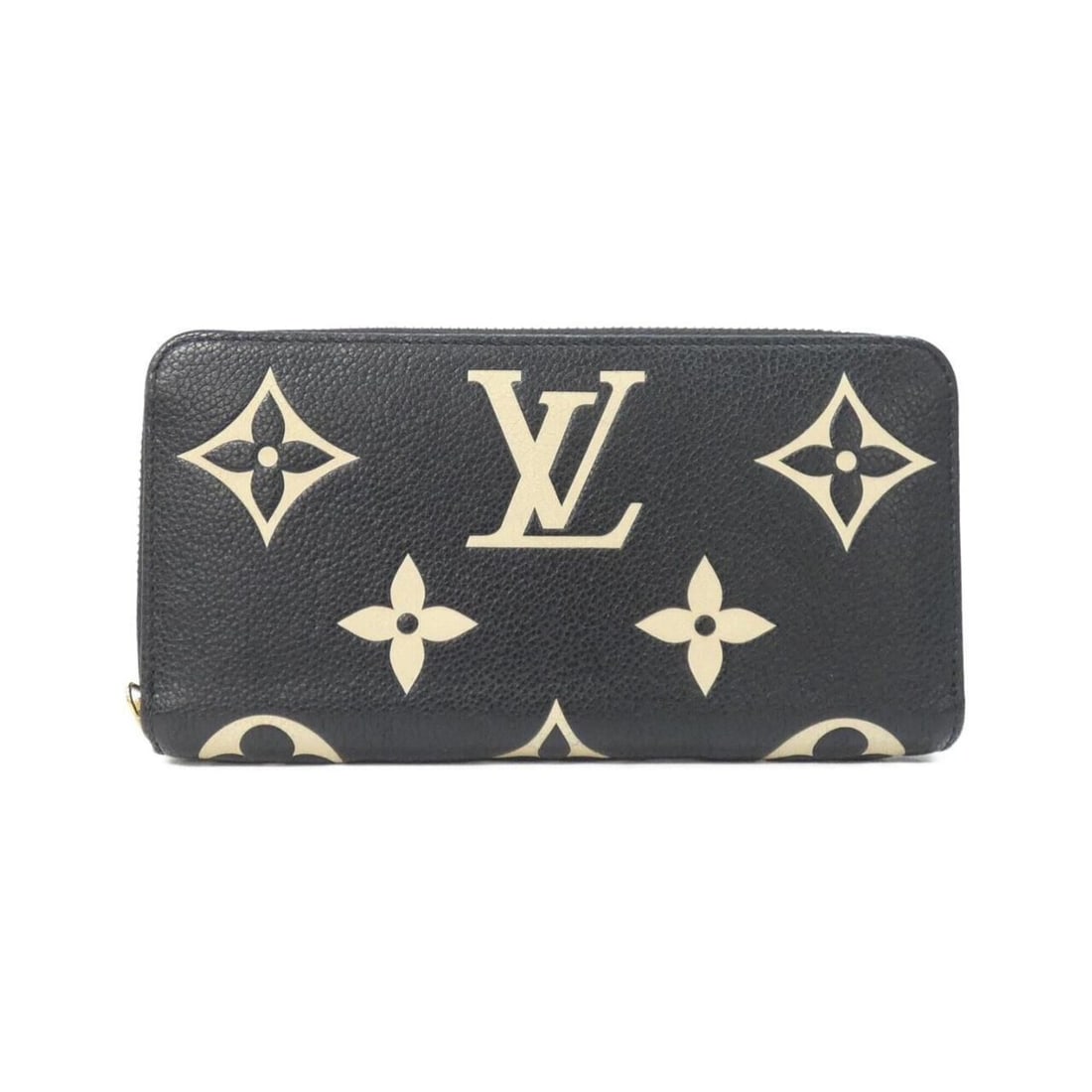 Louis Vuitton Bicolor Monogram Empreinte Zippy Wallet M80481: --- Catalog ---Category: SizeSize (HxWxD): 10cm x 19cm x 2cm / 3.93'' x 7.48'' x 0.78''Category: DesignType: Long wallet (bi-fold)Color: Beige, BlackGender: WomenMaterial: Monogram Empreinte Category:
