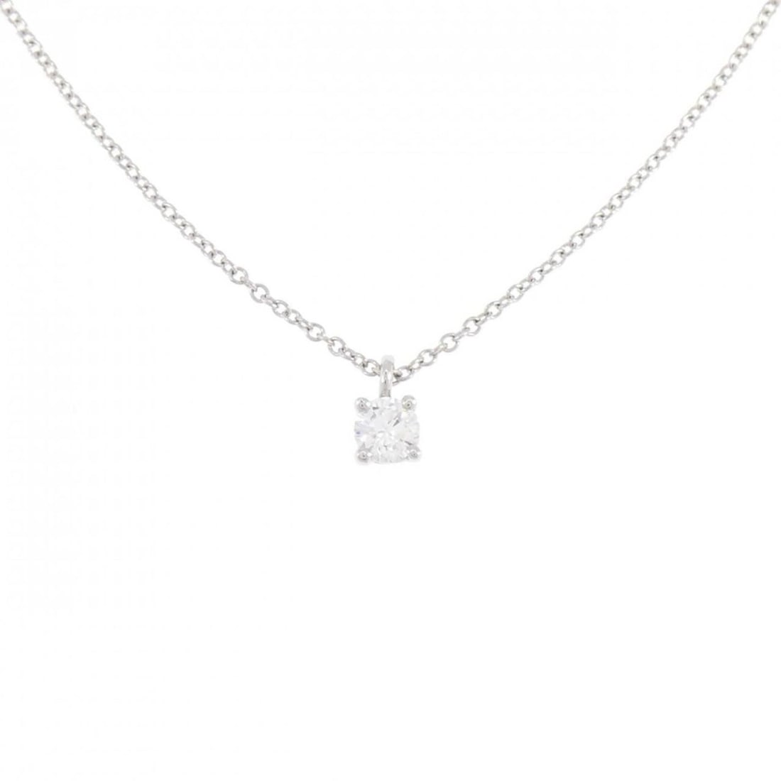 Tiffany Solitaire Necklace: --- Catalog ---Category: SizePendant Size: 6.2mm x 3.7mm / 0.24'' x 0.14''Neck Circumference: 41 cm / 16.14''Category: DesignGender: WomenMaterial: Platinum 950Pendant Type: PendantNecklace Type: