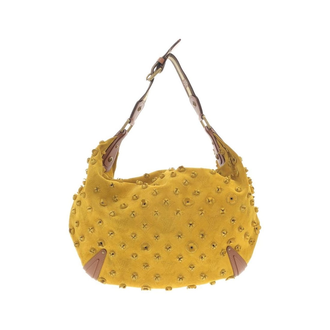 Louis Vuitton Monogram Suede Onata Fleur PM M95130 Shoulder Bag: --- Catalog ---Category: SizeSize (HxWxD): 26cm x 34cm x 5cm / 10.23'' x 13.38'' x 1.96''Category: DesignType: Shoulder bagColor: YellowGender: Women,MenMaterial: Suede Category: GeneralMPN:
