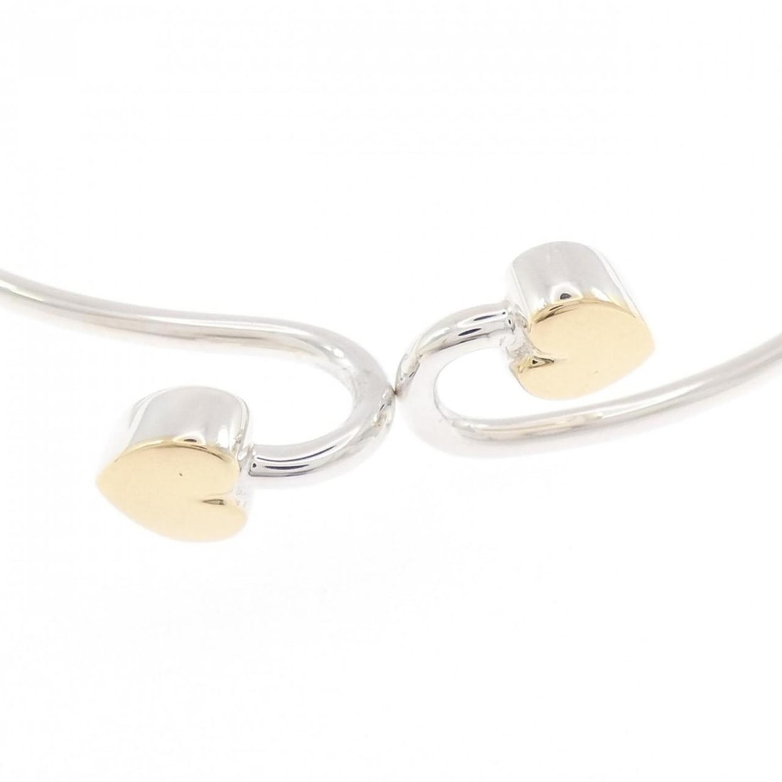 Tiffany Solid Double Heart Bangle - 3