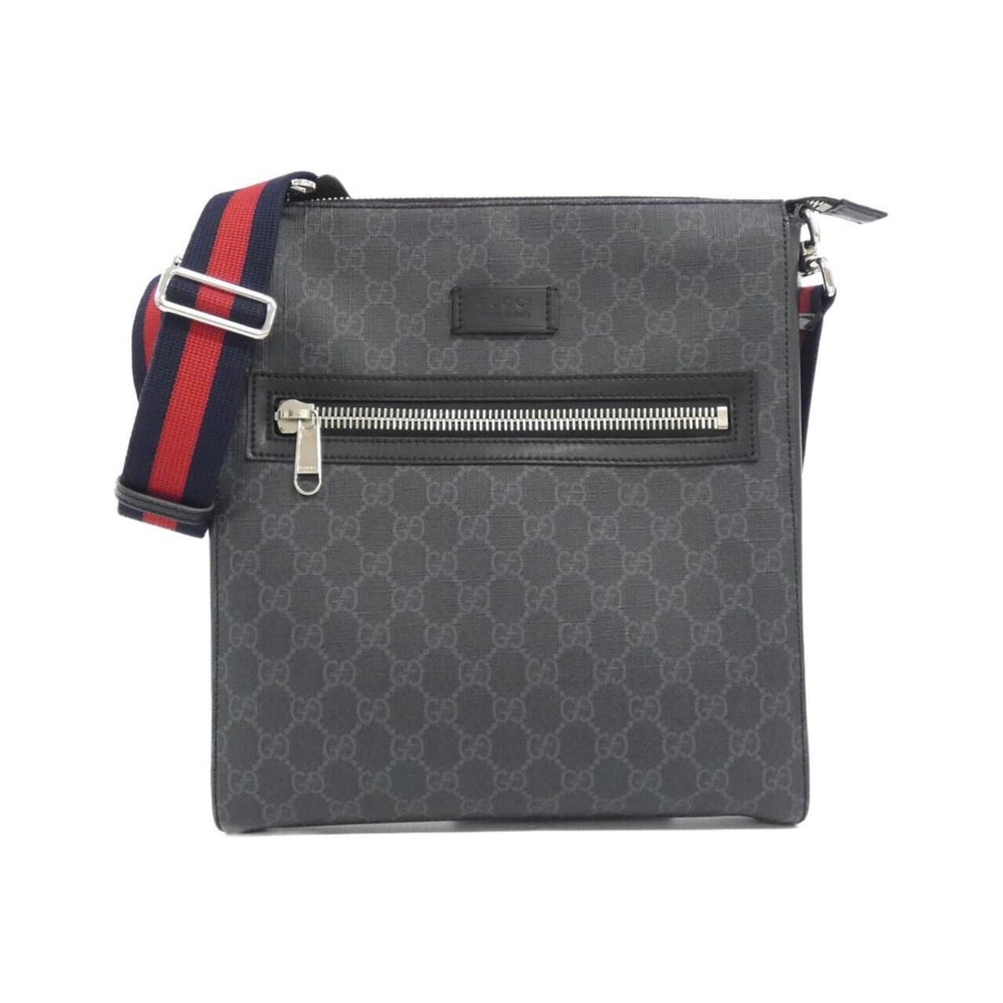 Gucci 474137 K5RLN Shoulder Bag: --- Catalog ---Category: SizeSize (HxWxD): 30cm x 27cm x 4cm / 11.81'' x 10.62'' x 1.57''Category: DesignType: Shoulder bagColor: Black, GrayGender: Men,WomenMaterial: GG Supreme , Canvas Category: