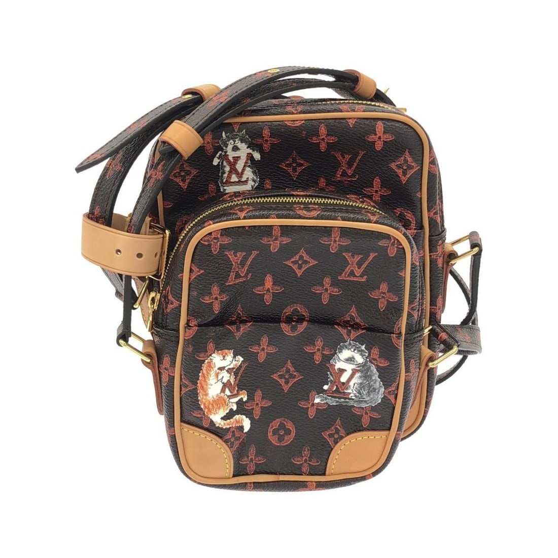 Louis Vuitton Catgram Panam Set M44399 Shoulder Bag: --- Catalog ---Category: SizeSize (HxWxD): 19cm x 14cm x 4cm / 7.48'' x 5.51'' x 1.57''Category: DesignType: Shoulder bagColor: BrownGender: Women,MenMaterial: Coated canvas Category: GeneralMPN: M443