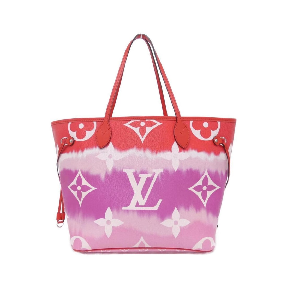 Louis Vuitton LV Escale Neverfull MM M45127 Handbag: --- Catalog ---Category: SizeSize (HxWxD): 29cm x 47cm x 15.5cm / 11.41'' x 18.5'' x 6.1''Category: DesignType: HandbagColor: Pink, Red color, RougeGender: WomenMaterial: Coated canvas Category: Gener