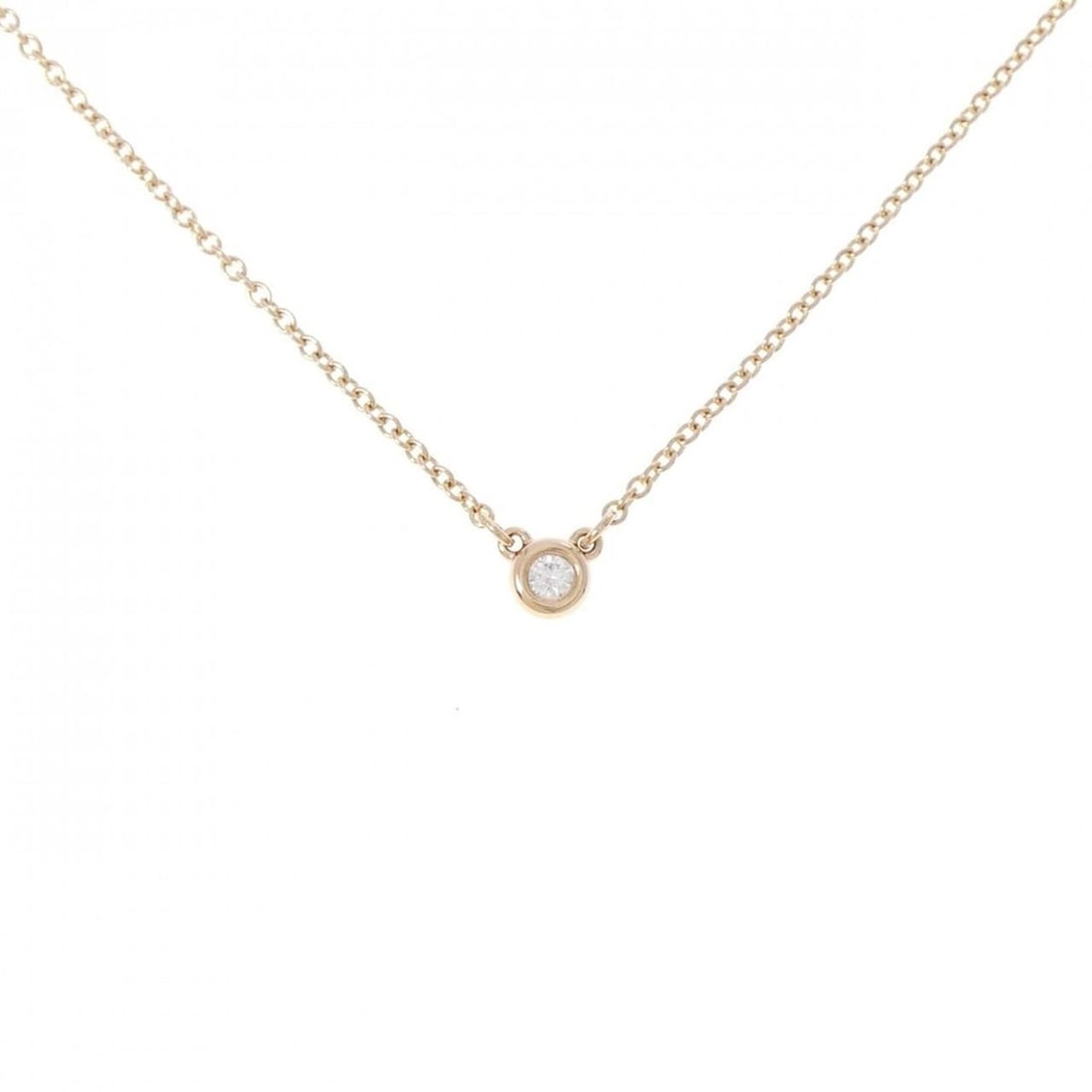 Tiffany & Co. By the Yard Necklace: --- Catalog ---Category: SizePendant Size: 3.7mm x 3.7mm / 0.14'' x 0.14''Neck Circumference: 41 cm / 16.14''Category: DesignColor: Pink goldStone: DiamondGender: WomenMaterial: Pink gold