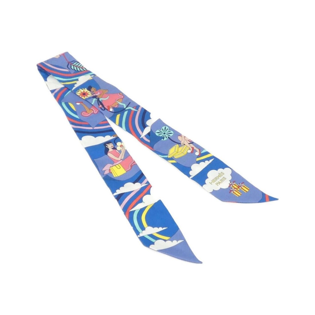 Hermes Carres Volants Twilly 063849S Scarf Muffler: --- Catalog ---Category: SizeSize (LxW): 5cm x 86cm / 1.96'' x 33.85''Category: DesignType: ScarfColor: BlueGender: Men,WomenMaterial: Silk Category: GeneralMPN: 063849SBrand: Hermes--- Item List ---S