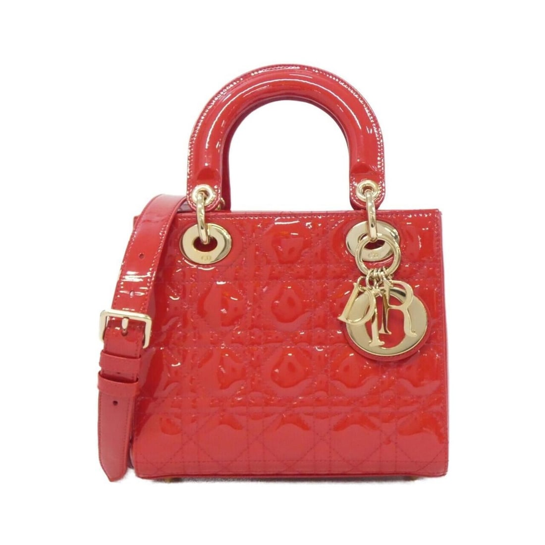 Christian Dior Lady Small M0531OWCB Handbag: --- Catalog ---Category: SizeSize (HxWxD): 17cm x 20cm x 8cm / 6.69'' x 7.87'' x 3.14''Category: DesignType: HandbagColor: Red colorGender: Men,WomenMaterial: Leather Hardware Color: GoldLeather/Fur T