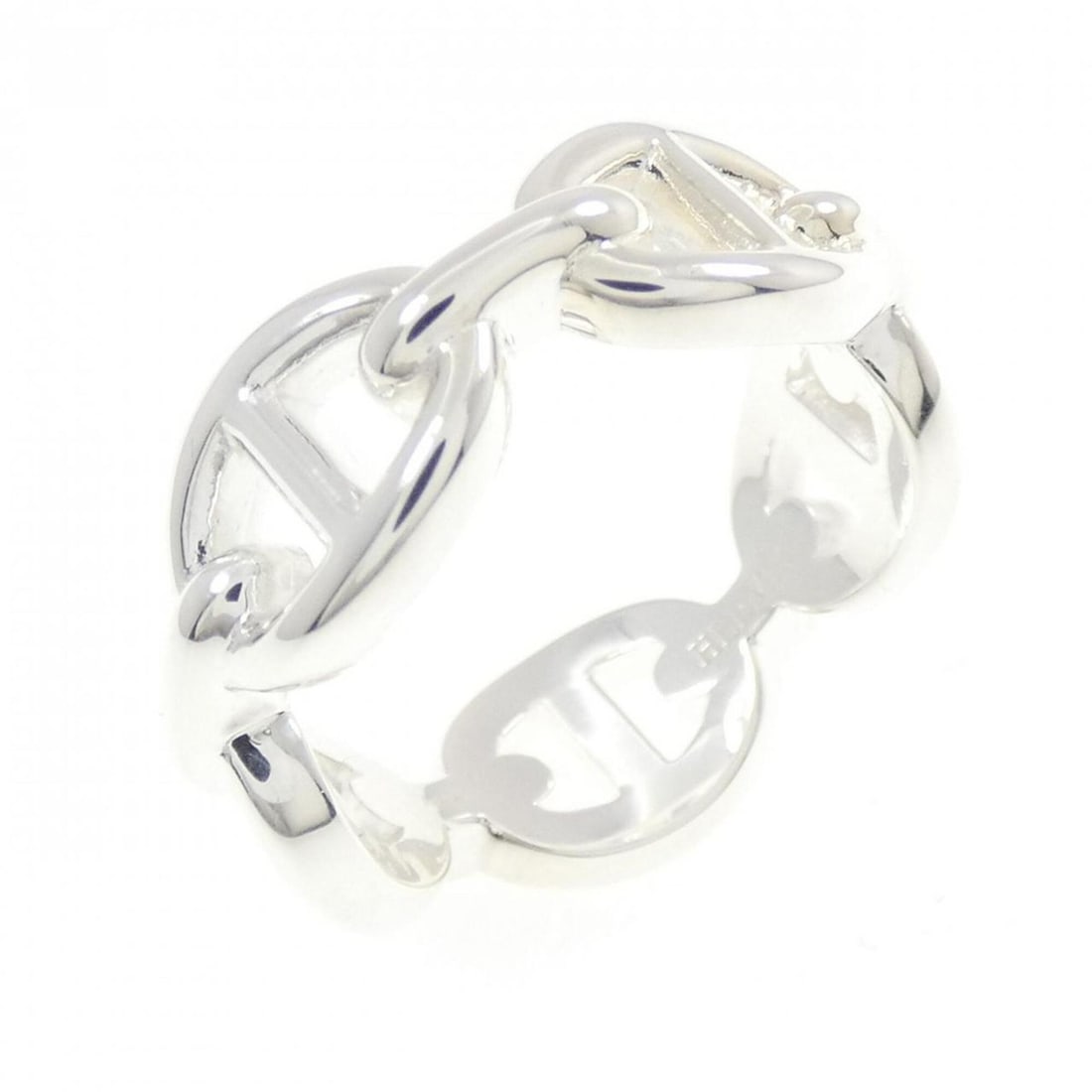 Hermes Hermès Chaine d'Ancre Enchainée Ring: --- Catalog ---Category: SizeJP Size: 12US Size: 6.5Category: DesignType: Band ringGender: WomenMaterial: Silver 925Category: GeneralLine: Chaine d'AncreBrand: Hermes--- Item List ---Section: Conditio
