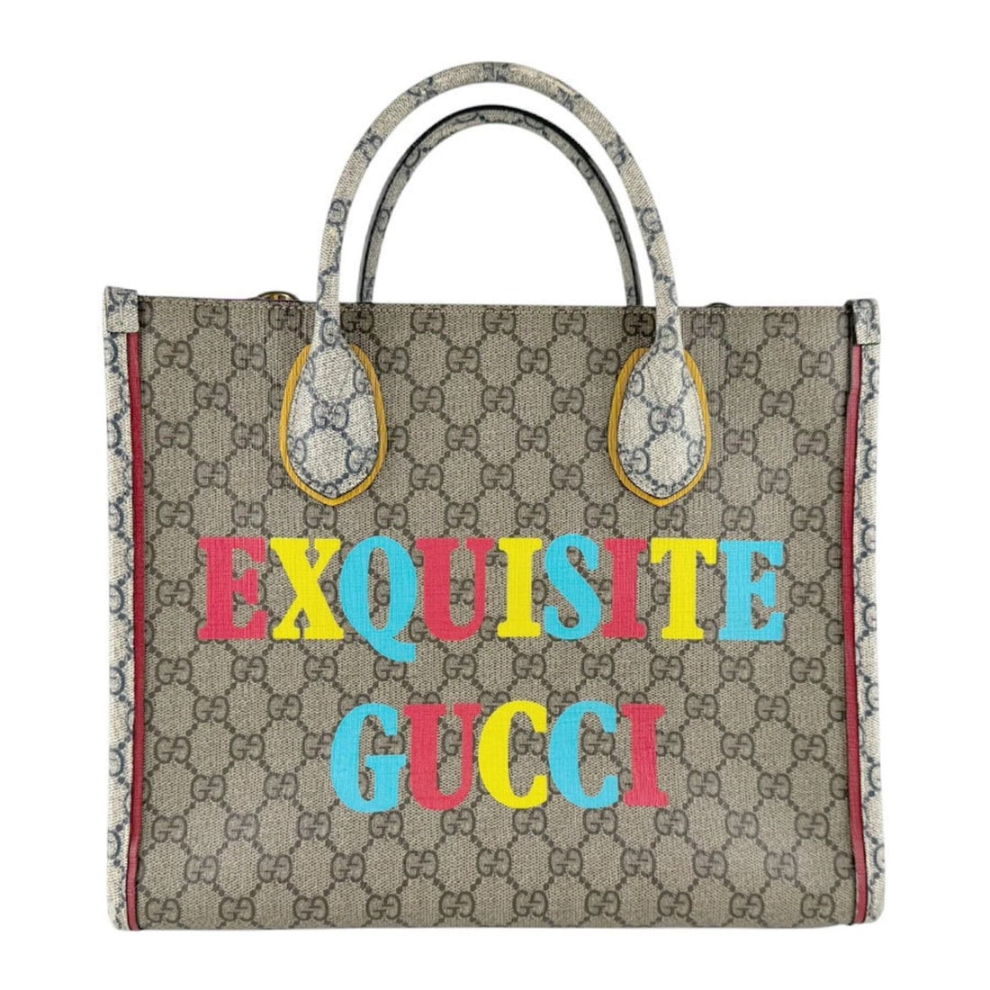 Gucci handbag/shoulder bag, GG Supreme canvas, brown, navy, gold, women's, 680956 z9596: --- Catalog ---Category: SizeSize (HxWxD): 27cm x 31cm x 13cm / 10.62'' x 12.2'' x 5.11''Category: DesignType: Handbag, Shoulder bagColor: Brown, NavyGender: WomenMaterial: GG Supreme Category: Genera