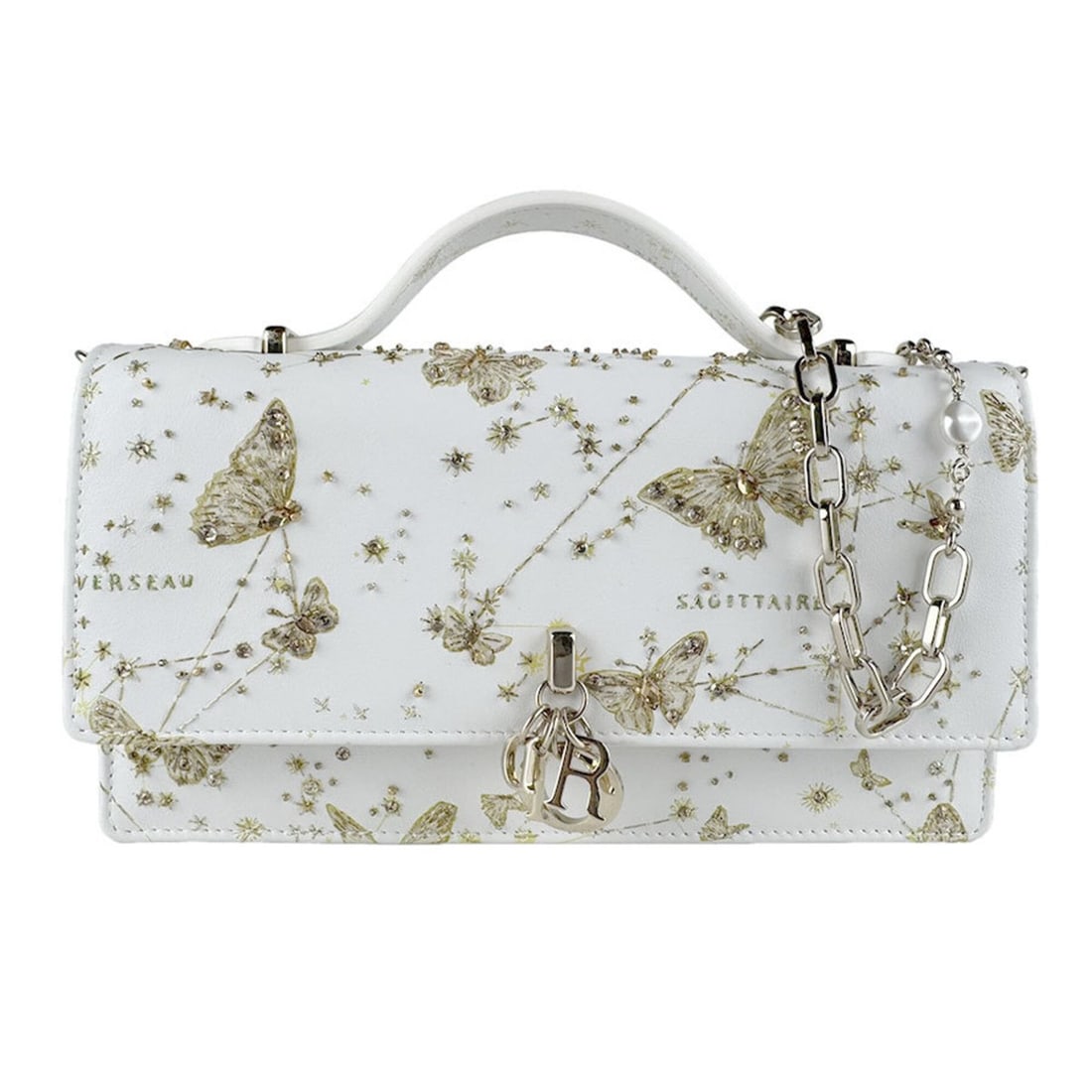 Christian Dior Miss Shoulder Bag, Leather, Beaded, White, Women's, z9576: --- Catalog ---Category: SizeSize (HxWxD): 12cm x 21cm x 4cm / 4.72'' x 8.26'' x 1.57''Category: DesignType: Shoulder bagColor: WhiteGender: WomenMaterial: Leather , Beads Category: GeneralBrand: Chri