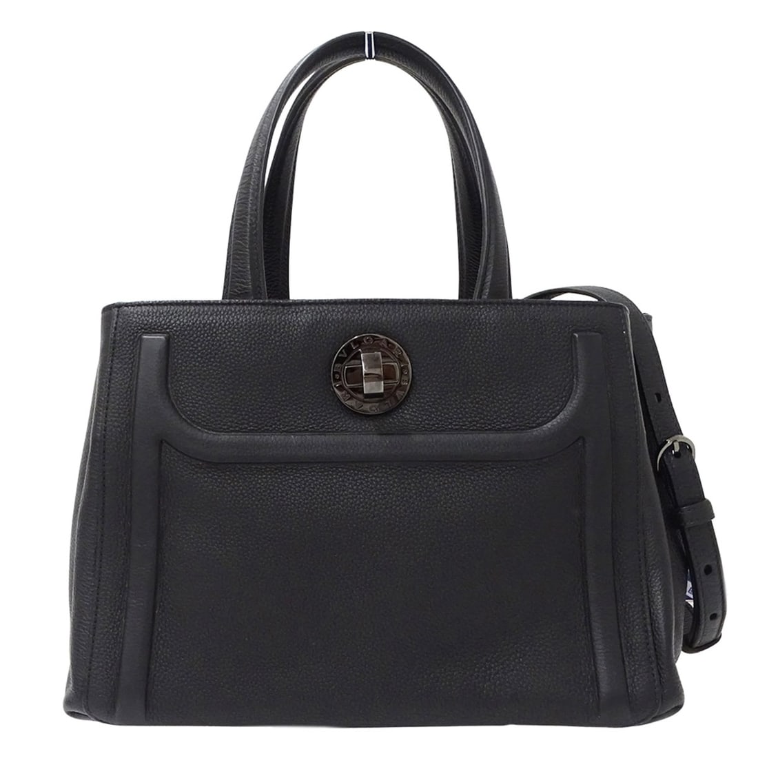 BVLGARI Women's Handbag, Brand Name, Handbag/Shoulder Bag, 2-way, Leather, Black: --- Catalog ---Category: SizeSize (HxWxD): 20cm x 29cm x 15cm / 7.87'' x 11.41'' x 5.9''Category: DesignType: Handbag, Shoulder bagColor: BlackGender: WomenMaterial: Leather Category: GeneralBrand: Bv