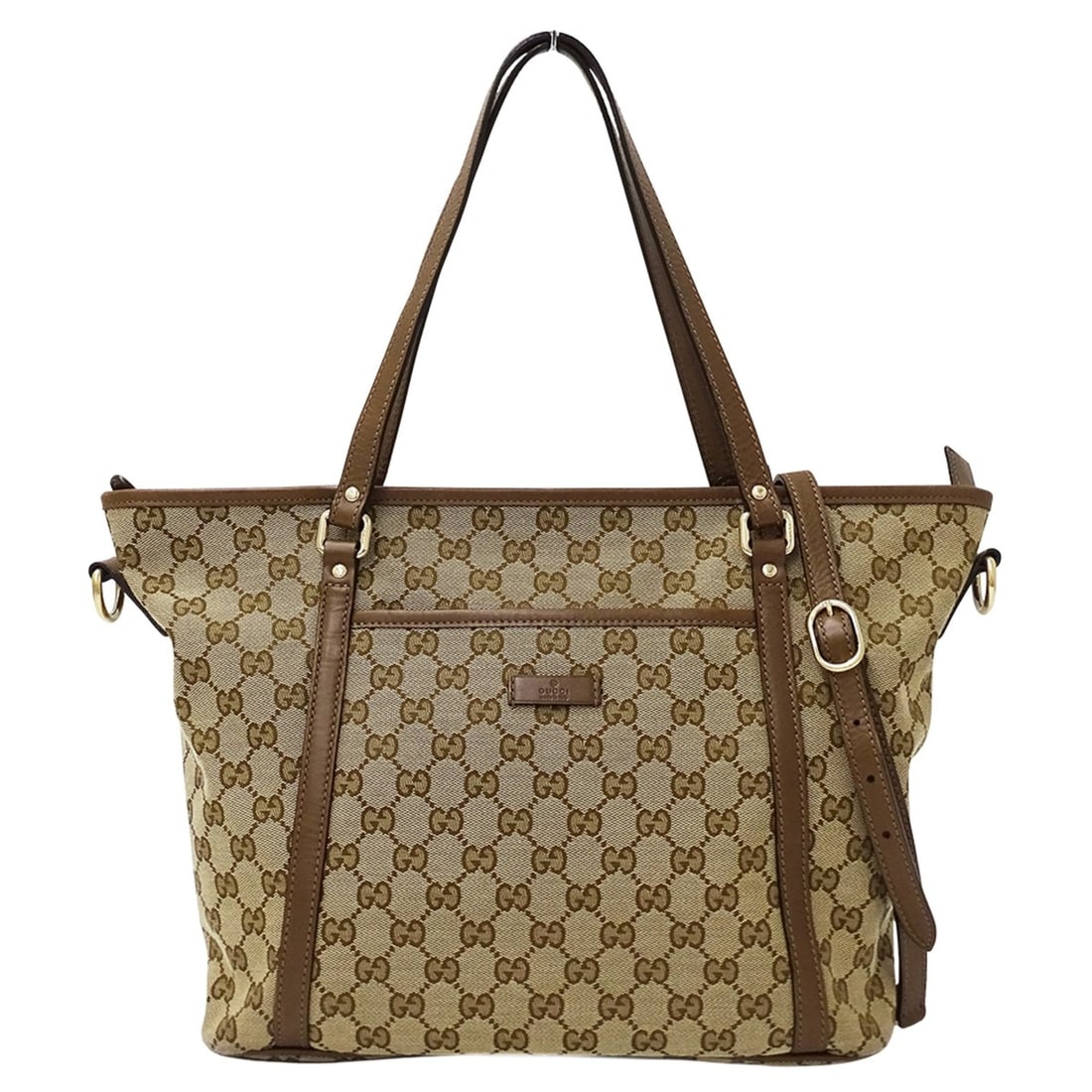 Gucci GUCCI Women's Handbag, Brand Name Tote Bag/Shoulder Bag, 2-way, GG Canvas, Beige/Brown, 388929: --- Catalog ---Category: SizeSize (HxWxD): 26.5cm x 31cm x 9cm / 10.43'' x 12.2'' x 3.54''Category: DesignType: Handbag, Shoulder bag, Tote bagColor: Beige, BrownGender: WomenMaterial: GG canvas Categ