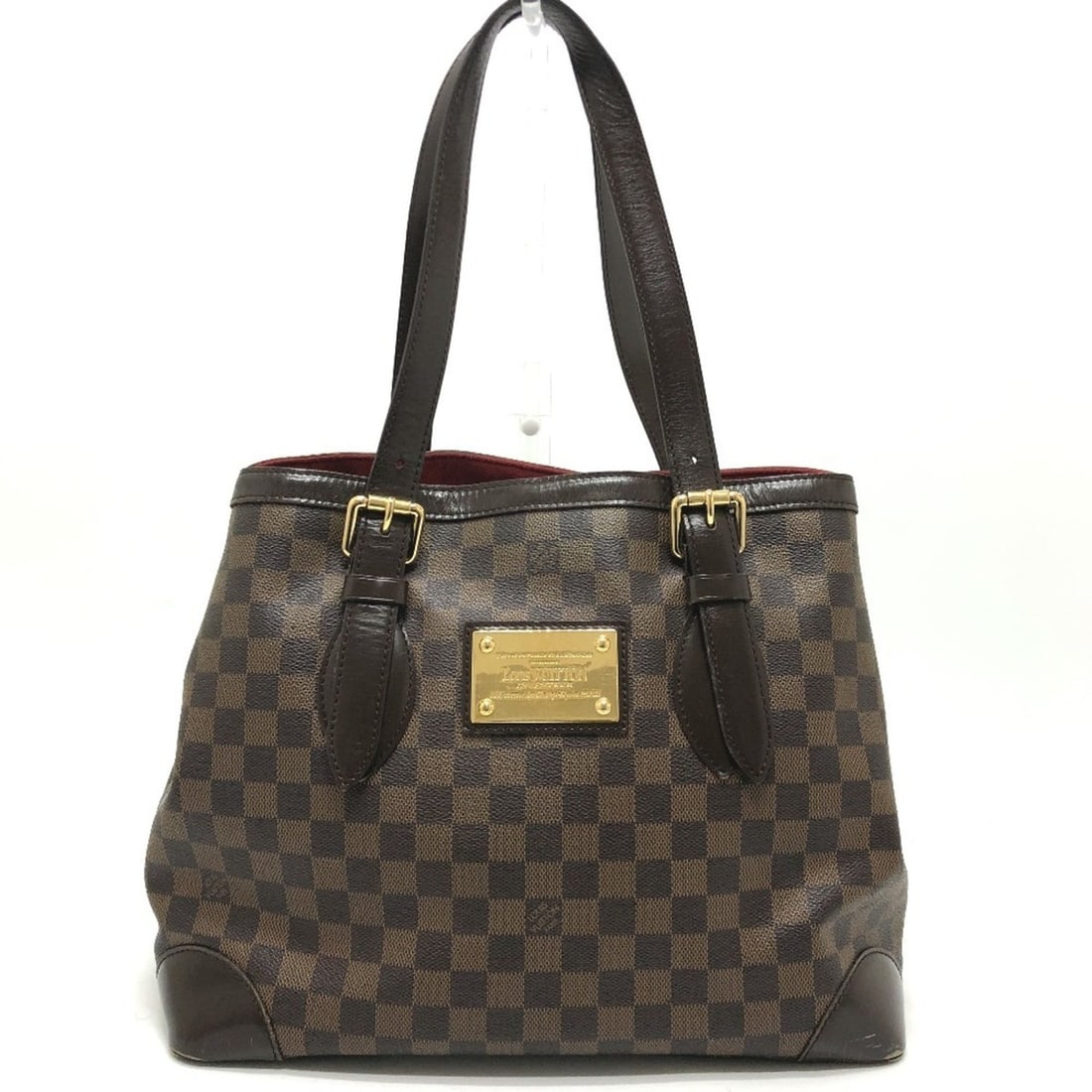 LOUIS VUITTON N51204 Damier Hampstead MM Tote Bag, Shoulder Canvas, Ebene Brown. (Men's and Women's): --- Catalog ---Category: SizeSize (HxWxD): 28cm x 34.5cm x 17cm / 11.02'' x 13.58'' x 6.69''Category: DesignType: Shoulder bag, Tote bagColor: BrownGender: Men,WomenMaterial: Damier Canvas Category: G