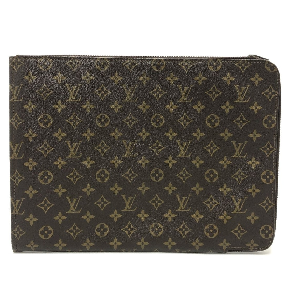 LOUIS VUITTON M53456 Monogram Pochette Document Bag, Second Case, L-shaped Zipper Clutch Canvas, (1 of 18)