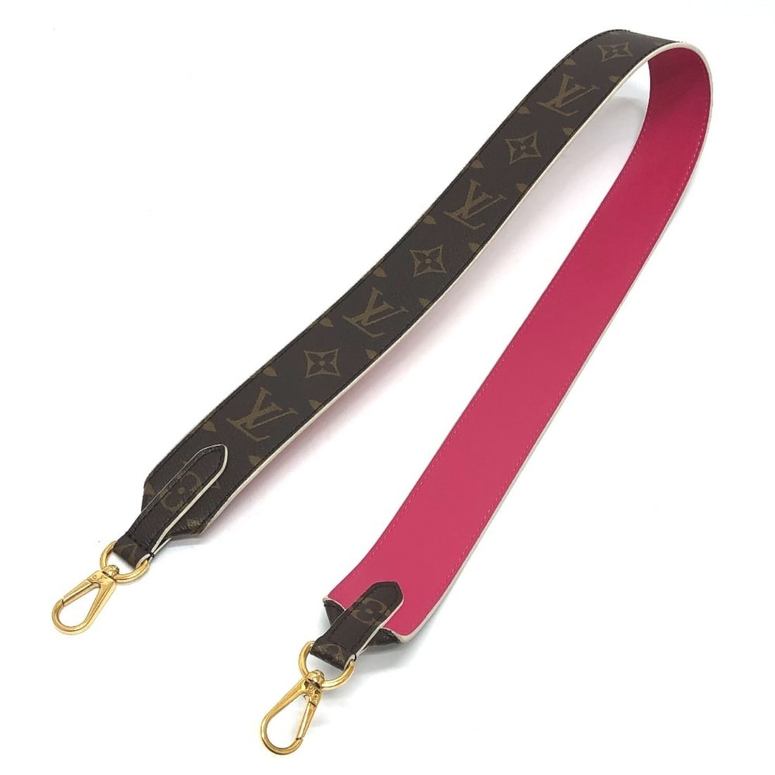 LOUIS VUITTON J02287 Monogram Shoulder Strap (Non-Adjustable) - Small Item Canvas Men's & Women's: --- Catalog ---Category: SizeHandle/Strap Length: 96cm / 37.79''Category: DesignType: StrapColor: Brown, PinkGender: Men,WomenMaterial: Canvas, MonogramCategory: GeneralMPN: J02287Brand: Louis Vuitton