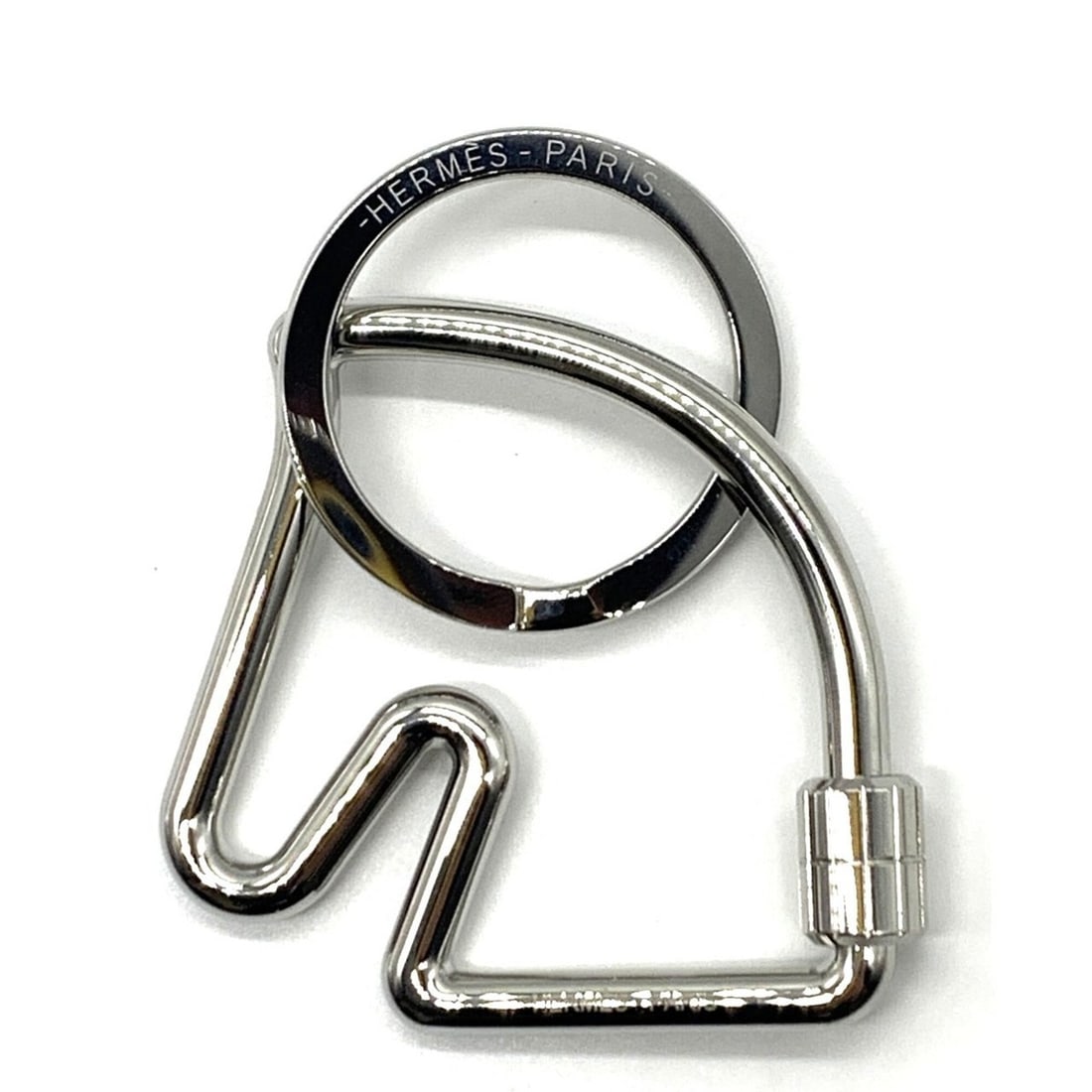 Hermes Stainless Steel Cheval Keyring Keychain (1 of 11)
