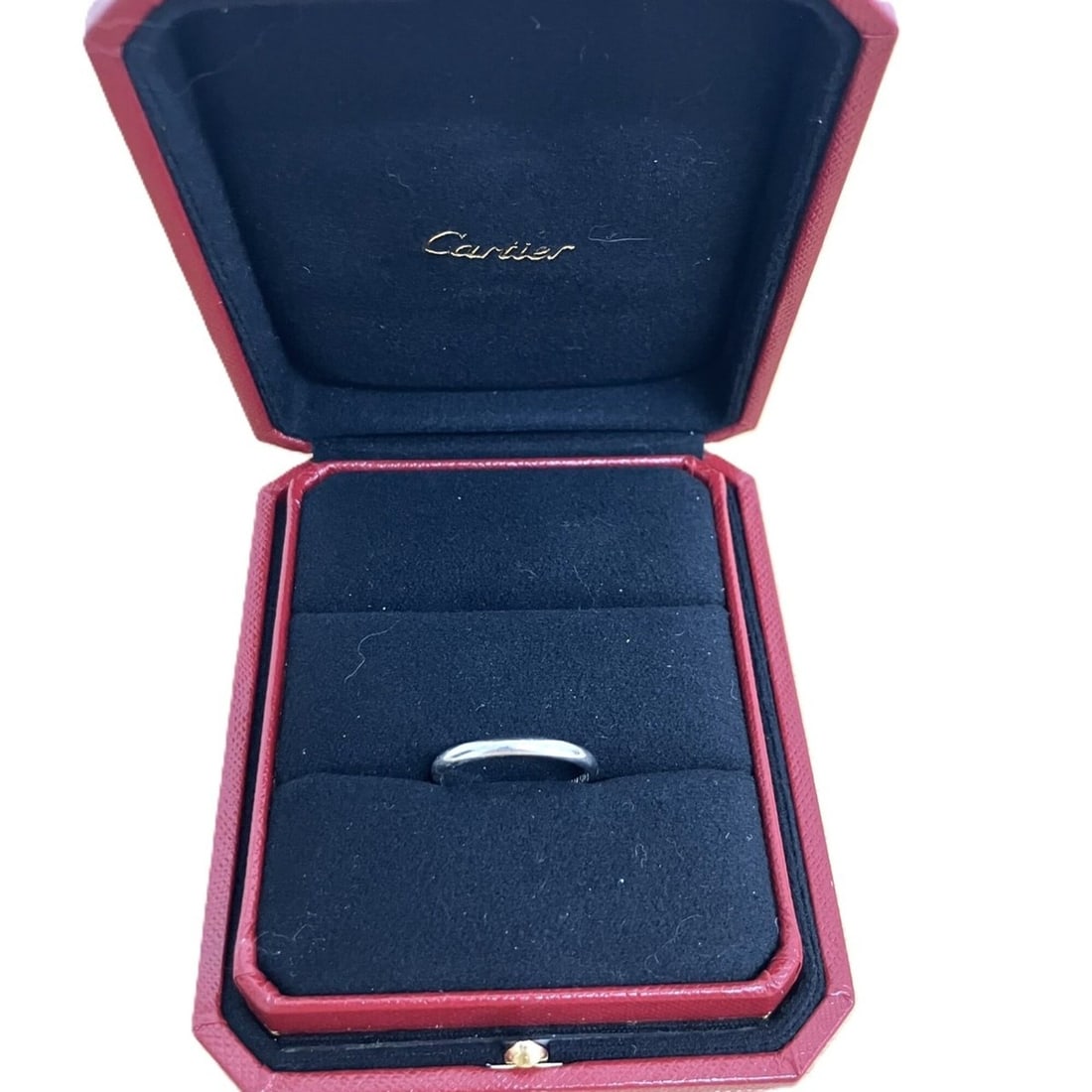 Cartier Pt950 1895 Wedding Ring #59 (Size 18) (1 of 10)