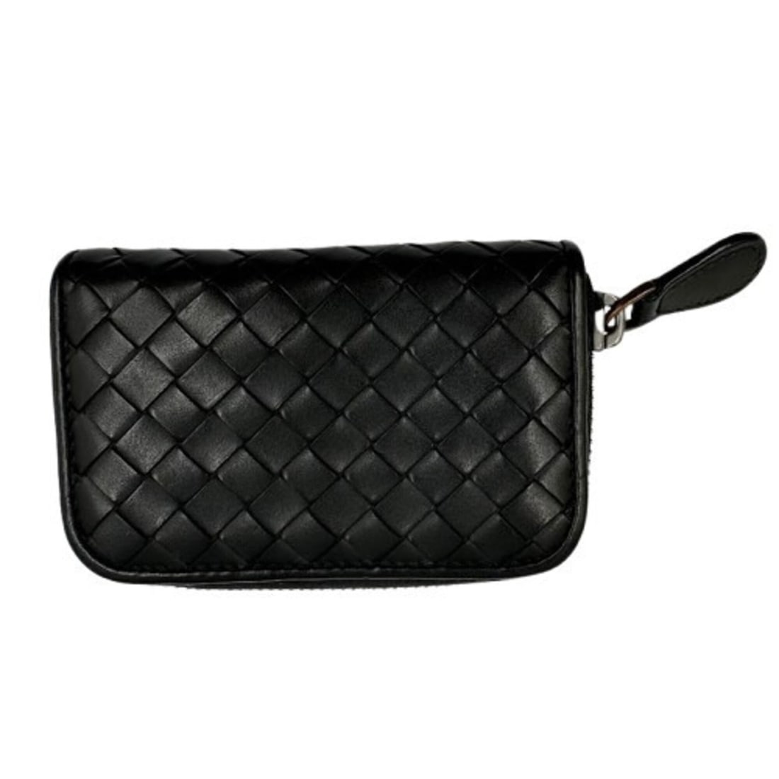 BOTTEGA VENETA Coin Case, Intrecciato Weave, Black: --- Catalog ---Category: SizeSize (HxWxD): 7cm x 11cm x 2.5cm / 2.75'' x 4.33'' x 0.98''Category: DesignType: Coin purse/coin caseColor: BlackGender: Women,MenMaterial: Leather Category: GeneralBrand: