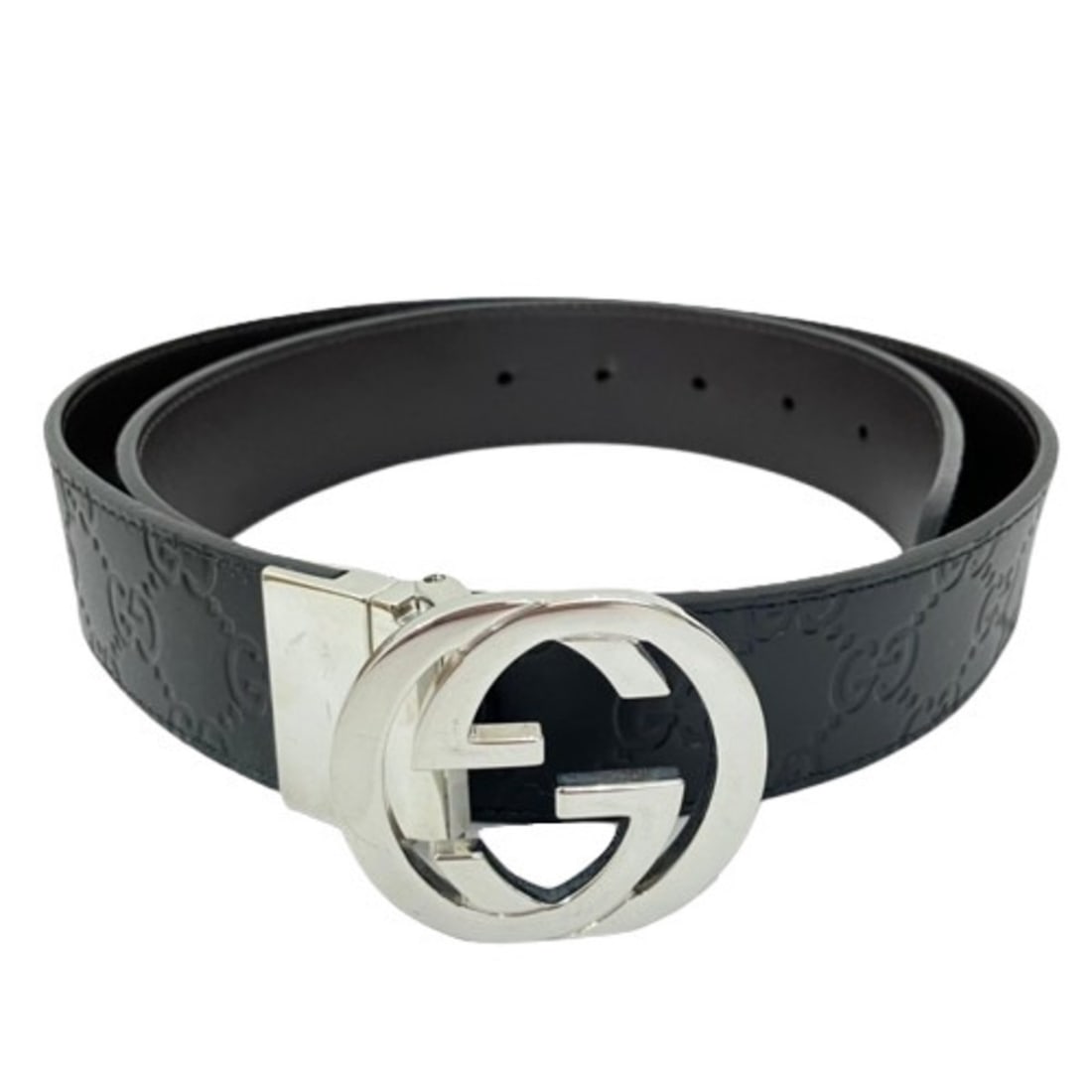 GUCCI Guccissima Belt, Black (1 of 16)