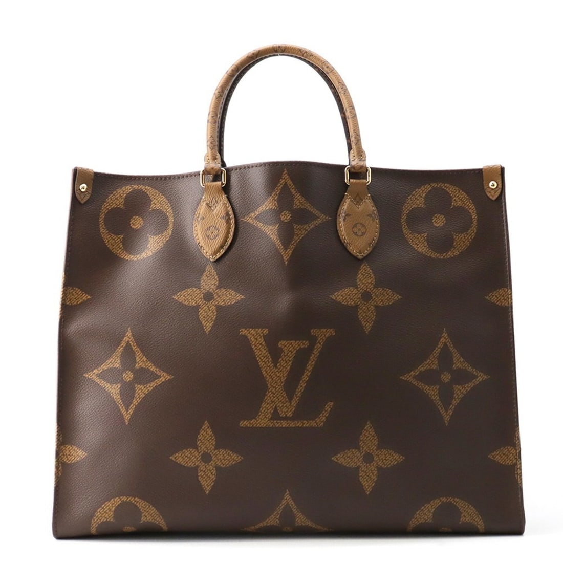 Louis Vuitton Monogram Reverse Giant OnTheGo GM Tote Bag M45320. handbag, 2-way shoulder bag.: --- Catalog ---Category: SizeSize (HxWxD): 31.5cm x 40.5cm x 17cm / 12.4'' x 15.94'' x 6.69''Category: DesignType: Handbag, Shoulder bag, Tote bagColor: Red colorGender: WomenMaterial: Monogram Revers