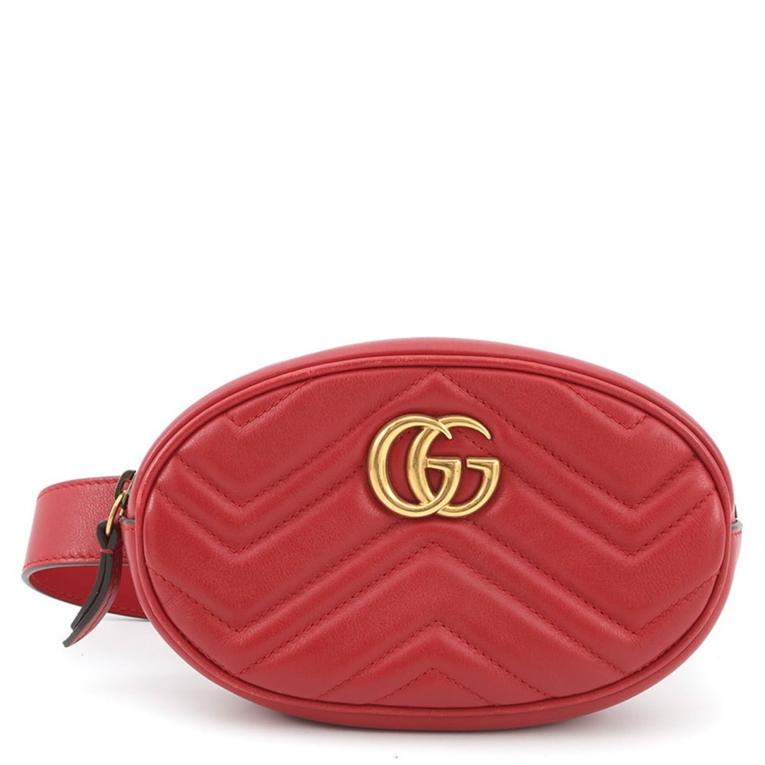 Gucci GG Marmont quilted leather waist bag, belt 476434. handbag.: --- Catalog ---Category: SizeSize (HxWxD): 11cm x 18cm x 4cm / 4.33'' x 7.08'' x 1.57''Category: DesignType: Fanny pack, PouchColor: Red colorGender: WomenMaterial: Leather Hardware Color: GoldCategor