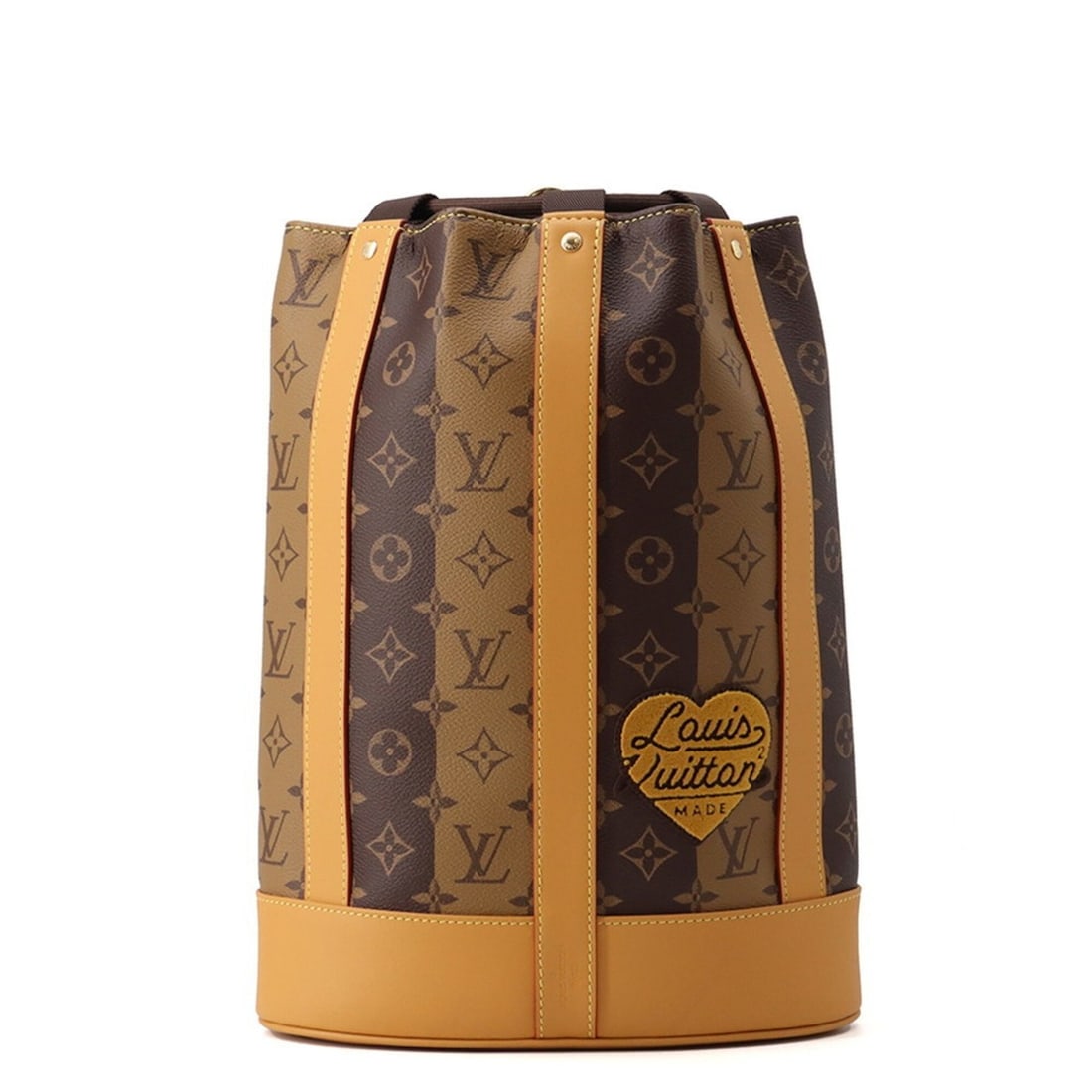 Louis Vuitton Monogram Stripe Backpack Randonee M45968 LOUIS VUITTON Men's NIGO Collaboration: --- Catalog ---Category: SizeSize (HxWxD): 34cm x 26cm x 12cm / 13.38'' x 10.23'' x 4.72''Category: DesignType: Handbag, Shoulder bagColor: BrownGender: MenMaterial: Monogram Hardware Color: GoldCateg
