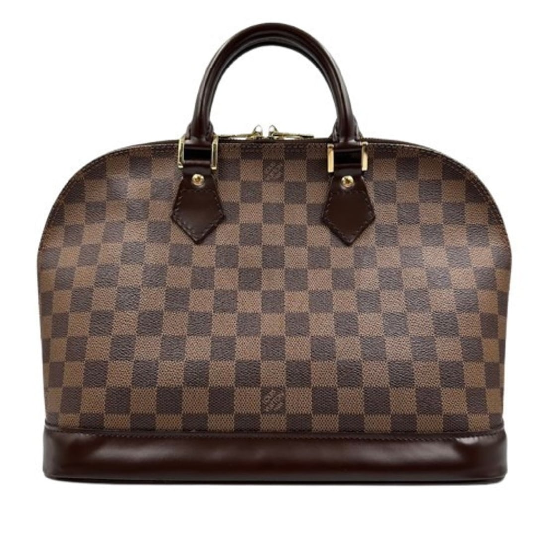 Louis Vuitton Alma PM Damier Handbag, Brown, with Shoulder Strap: --- Catalog ---Category: SizeSize (HxWxD): 23.5cm x 31cm x 16cm / 9.25'' x 12.2'' x 6.29''Category: DesignType: HandbagColor: Brown, Damier CanvasGender: WomenMaterial: PVC Category: GeneralMPN: N5113