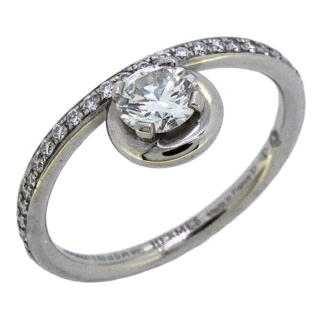 Hermes Petit Jeté Ring, Platinum 950, Diamond, Size 51, Ladies', P2594634: --- Catalog ---Category: SizeUS Size: 6Brand Size: 51Category: DesignType: Band ringStone: DiamondGender: WomenMaterial: Platinum 950Category: GeneralBrand: Hermes--- Item List ---Section: ConditionRa