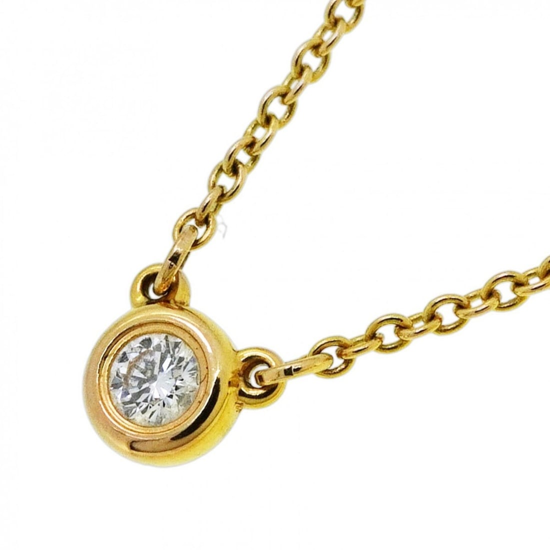 Tiffany & Co. By the Yard Necklace, 1PD (18K Pink Gold) Diamond, Ladies' P2514118: --- Catalog ---Category: SizePendant Size: 5mm x 5.5mm / 0.19'' x 0.21''Neck Circumference: 41.5 cm / 16.33''Category: DesignStone: DiamondGender: WomenMaterial: Pink gold (18K)Necklace Type: Necklace