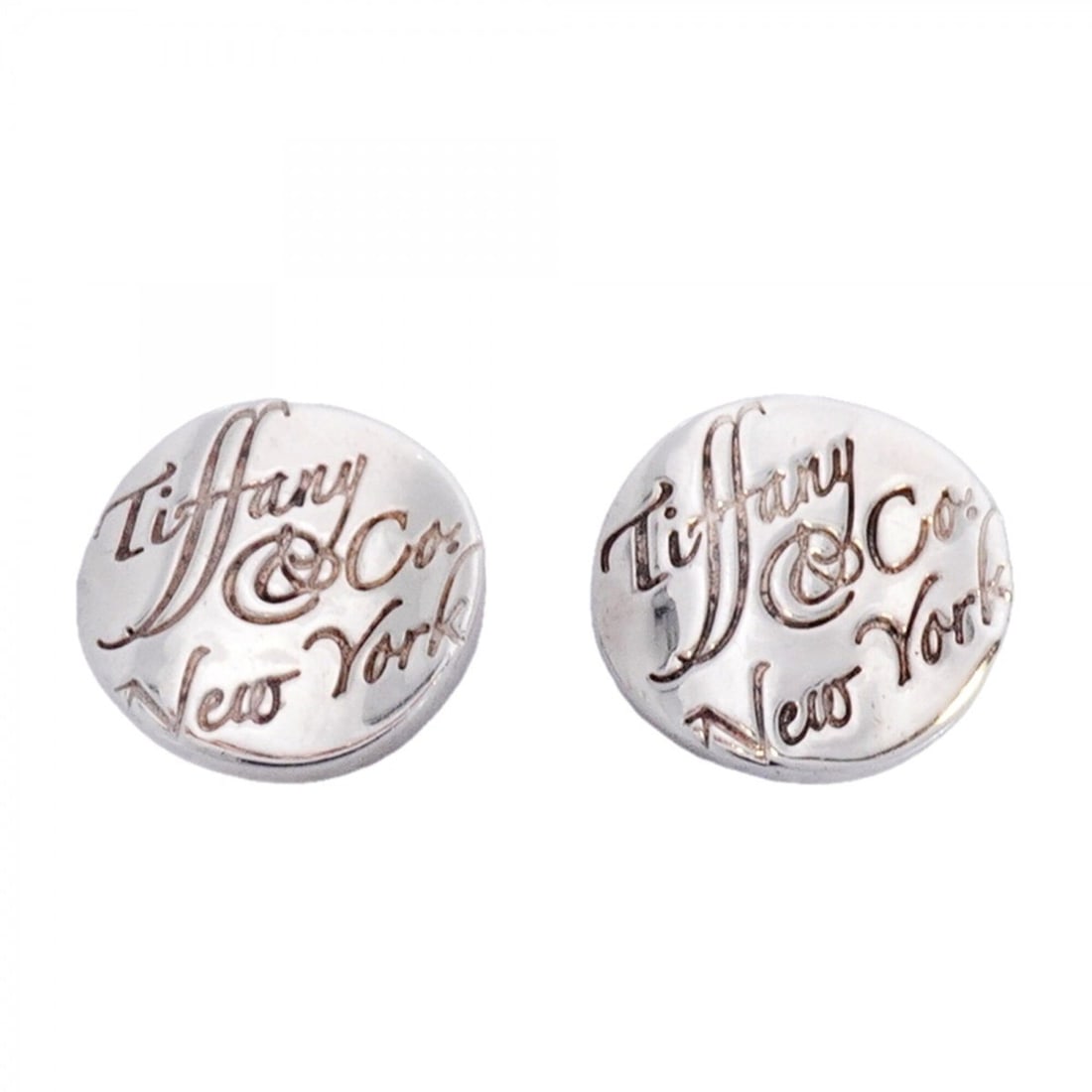 Tiffany & Co. Notes Sterling Silver Earrings for Women: --- Catalog ---Category: SizeSize (HxWxD): 9.00mm x 8.90mm / 0.35'' x 0.35''Category: DesignType: Stud earringsGender: WomenMaterial: Silver 925Category: GeneralBrand: Tiffany--- Item List ---Section: