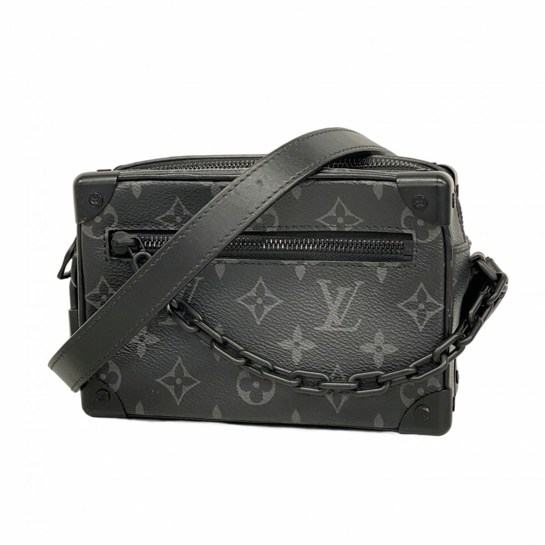 Louis Vuitton Monogram Eclipse Mini Soft Trunk Shoulder Bag M44735 Black Men's: --- Catalog ---Category: SizeSize (HxWxD): 12cm x 18cm x 8cm / 4.72'' x 7.08'' x 3.14''Category: DesignType: Shoulder bagColor: BlackGender: MenCategory: GeneralMPN: M44735Brand: Louis Vuitton--- Item