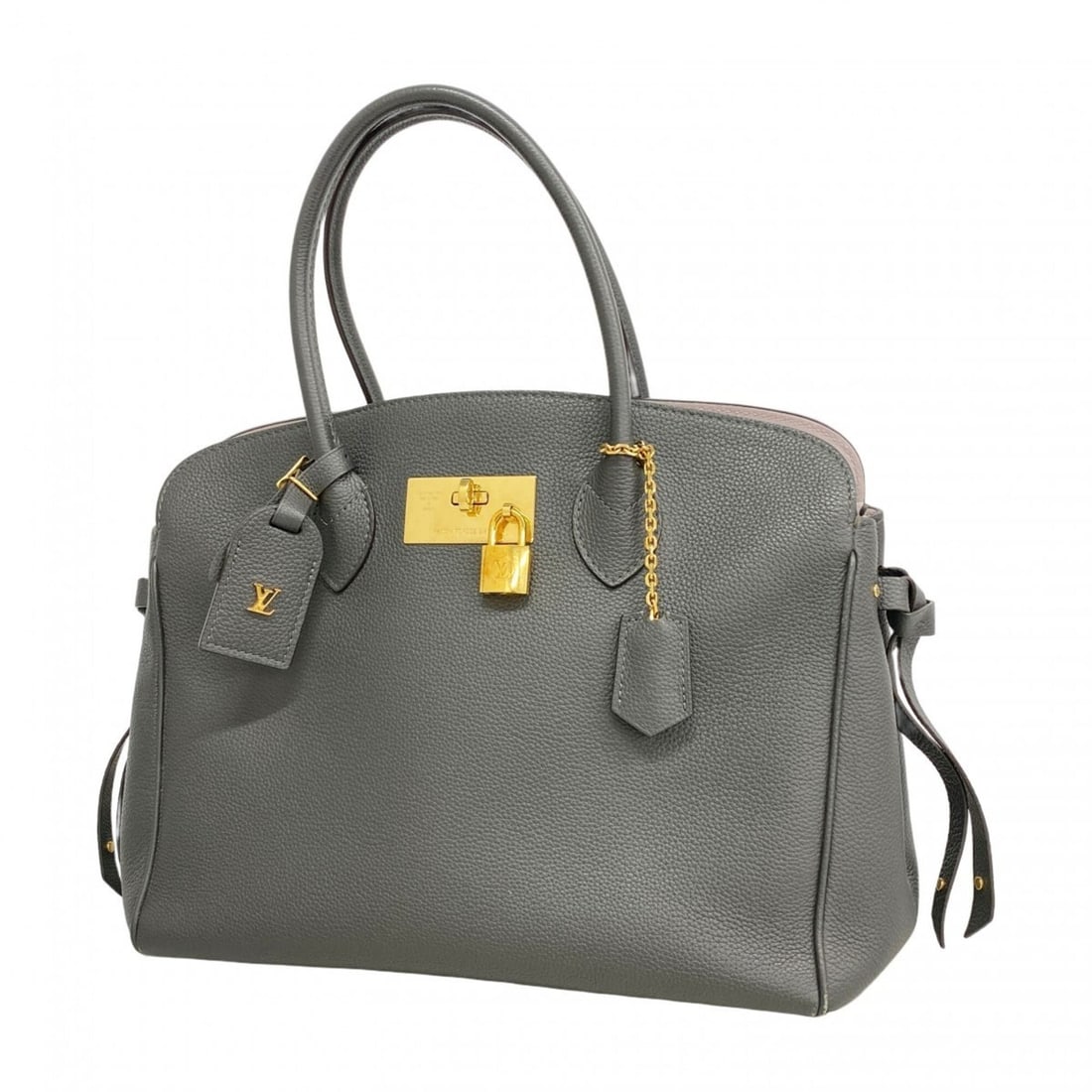 Louis Vuitton Handbag, Taurillon Leather, Mila MM M55317, Etoupe, Ladies', P2836975: --- Catalog ---Category: SizeSize (HxWxD): 26cm x 30cm x 16cm / 10.23'' x 11.81'' x 6.29''Category: DesignType: HandbagColor: GrayGender: WomenCategory: GeneralMPN: M55317Brand: Louis Vuitton--- Item 