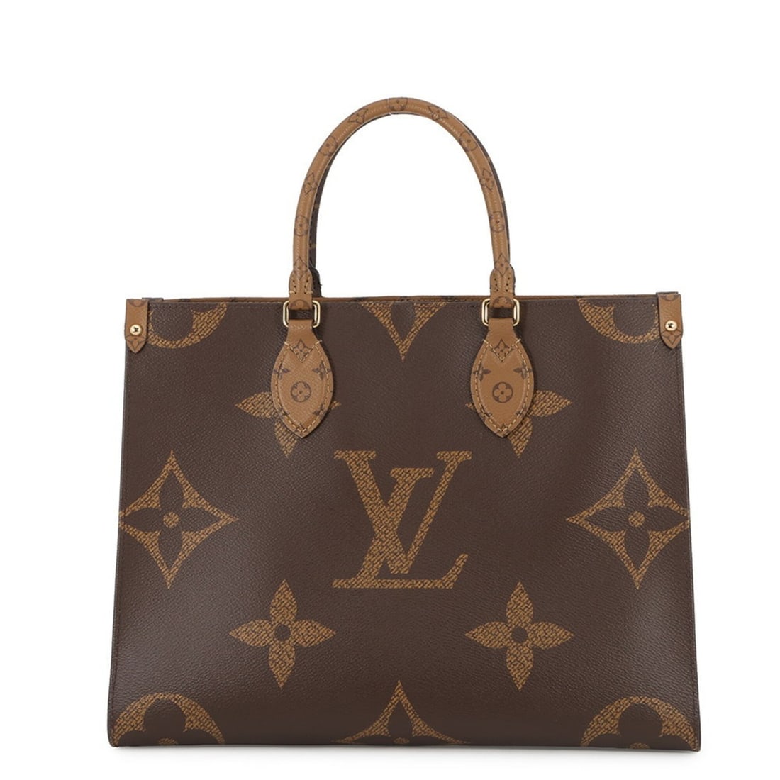 Louis Vuitton Monogram Reverse Giant OnTheGo MM Tote Bag M45321. This 2-way handbag/shoulder bag: --- Catalog ---Category: SizeSize (HxWxD): 26.5cm x 34.5cm x 14.5cm / 10.43'' x 13.58'' x 5.7''Category: DesignType: Handbag, Tote bagColor: Red colorGender: WomenMaterial: Monogram Reverse , Monogram