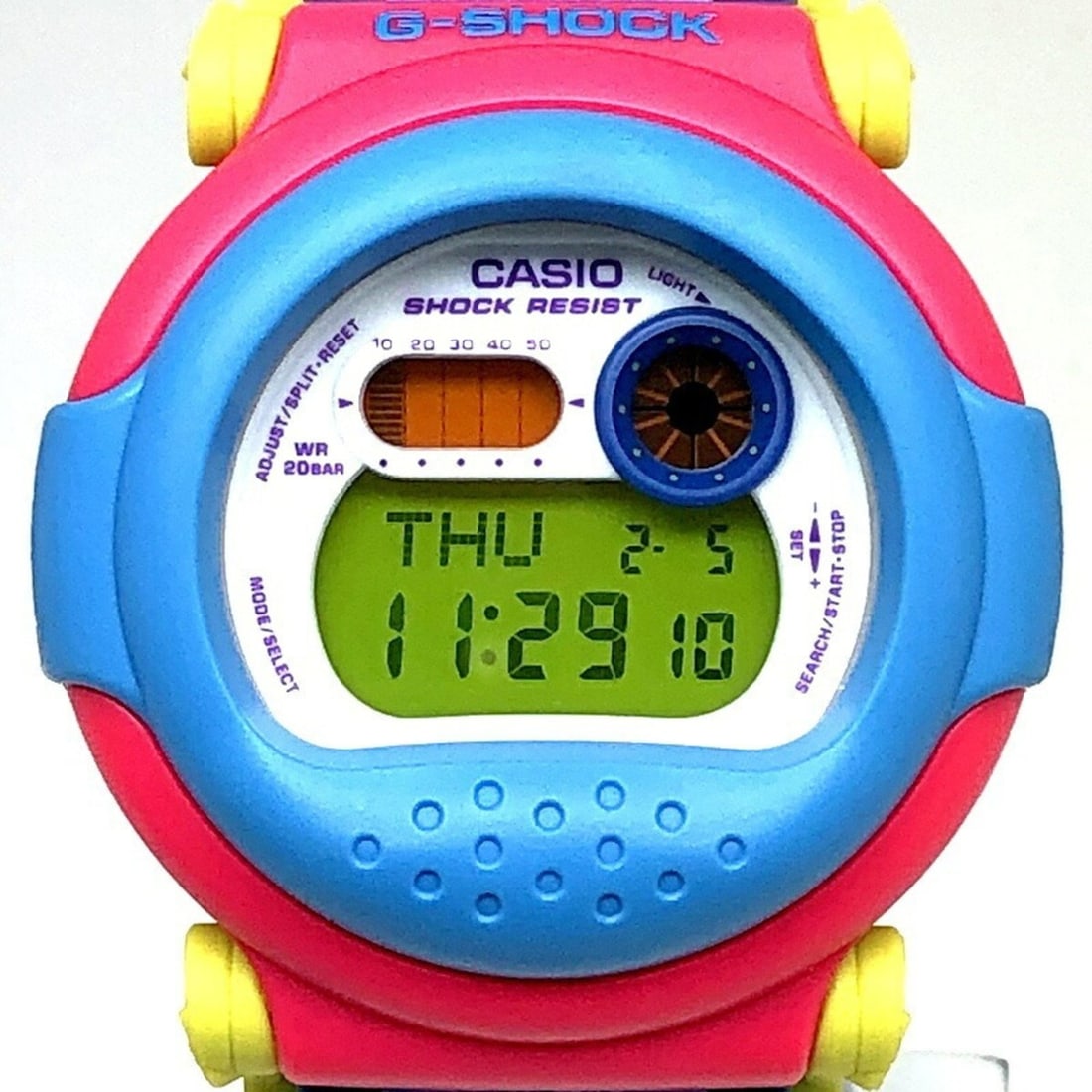 G-SHOCK CASIO Watch G-001-2 Jason Multicolor Advanced Line Capsule Tough Nexax Blue/Pink (Released: --- Catalog ---Category: Category: DesignType: WristwatchColor: Blue, Multi-color, PinkGender: MenDisplay: DigitalColor (Dial): WhiteMaterial (Band): ResinCategory: GeneralLine: G-ShockBrand: CasioMod