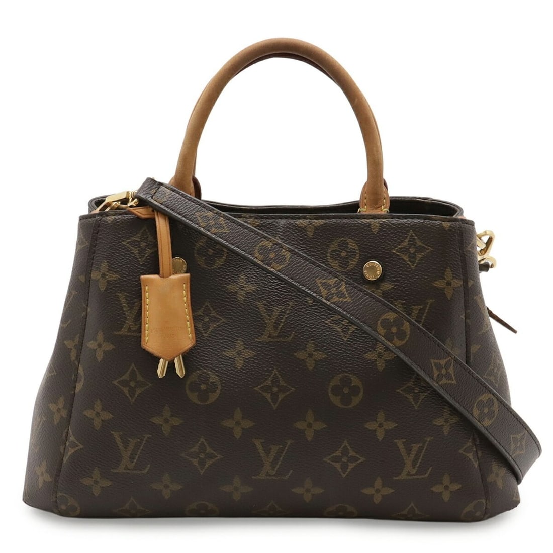 LOUIS VUITTON Louis Vuitton Monogram Montaigne BB Handbag Shoulder Bag M41055: --- Catalog ---Category: SizeSize (HxWxD): 20.5cm x 30cm x 13cm / 8.07'' x 11.81'' x 5.11''Category: DesignType: Handbag, Shoulder bagColor: Brown, MonogramGender: WomenMaterial: Monogram Category: Ge