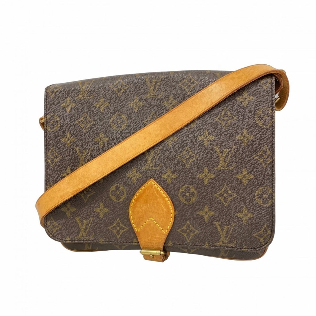 Louis Vuitton Monogram Cartouchiere GM Shoulder Bag M51252 Brown Women's: --- Catalog ---Category: SizeSize (HxWxD): 21cm x 25cm x 8cm / 8.26'' x 9.84'' x 3.14''Category: DesignType: Shoulder bagColor: BrownGender: WomenCategory: GeneralMPN: M51252Brand: Louis Vuitton--- It