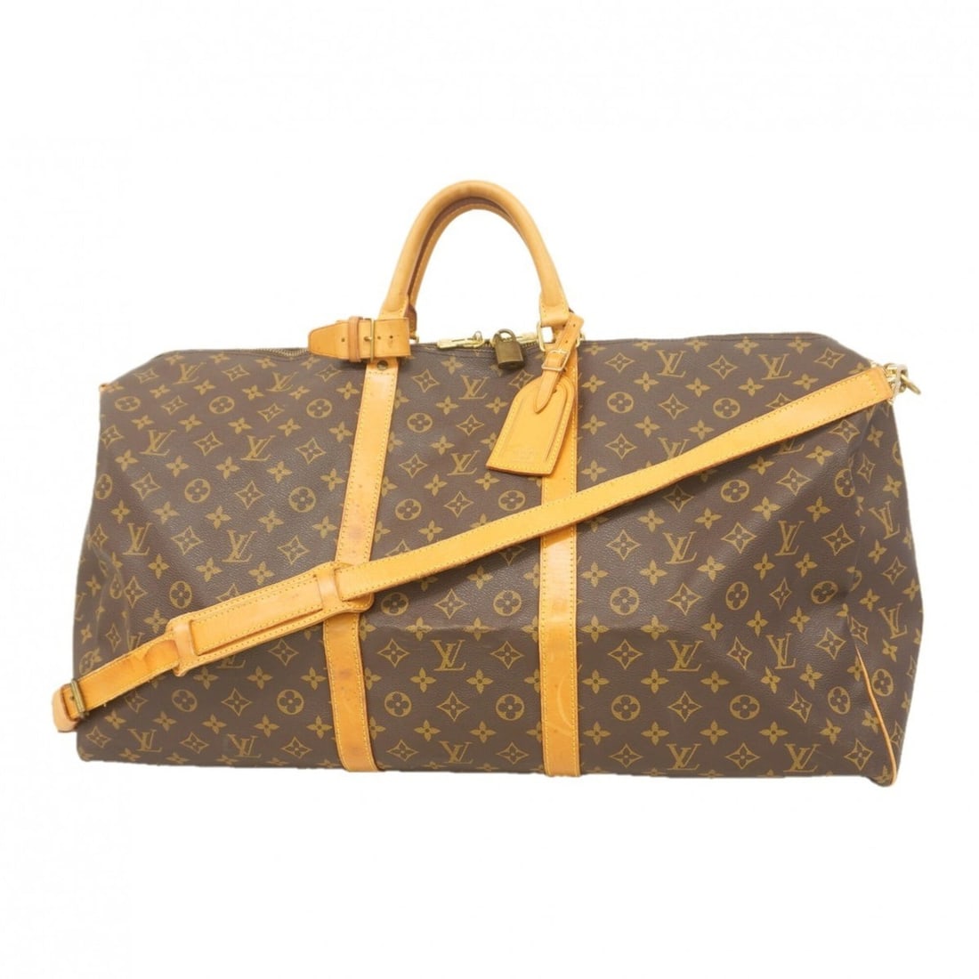 Louis Vuitton Bags - Boston Monogram Keepall Bandoulière 60 M41412 Brown Men's & Women's: --- Catalog ---Category: SizeSize (HxWxD): 34cm x 60cm x 27cm / 13.38'' x 23.62'' x 10.62''Category: DesignType: Boston bagColor: BrownGender: Men,WomenCategory: GeneralMPN: M41412Brand: Louis Vuitton