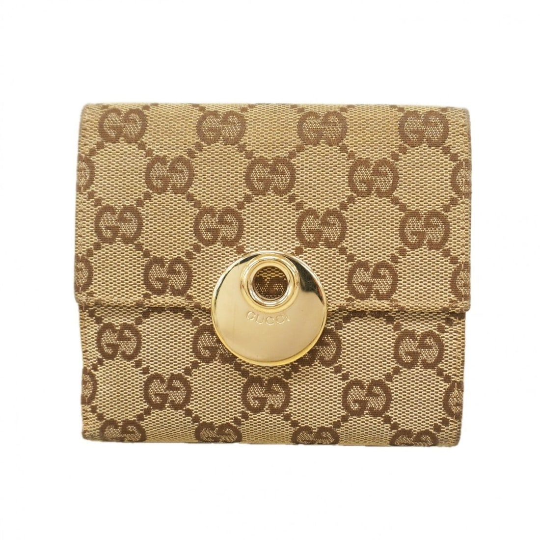 Gucci GG Canvas Wallet 120932 Beige Champagne Women's: --- Catalog ---Category: SizeSize (HxWxD): 11.5cm x 12cm x 2.5cm / 4.52'' x 4.72'' x 0.98''Category: DesignType: Wallet (bi-fold)Color: BeigeGender: WomenMaterial: Canvas Category: GeneralMPN: 120932B